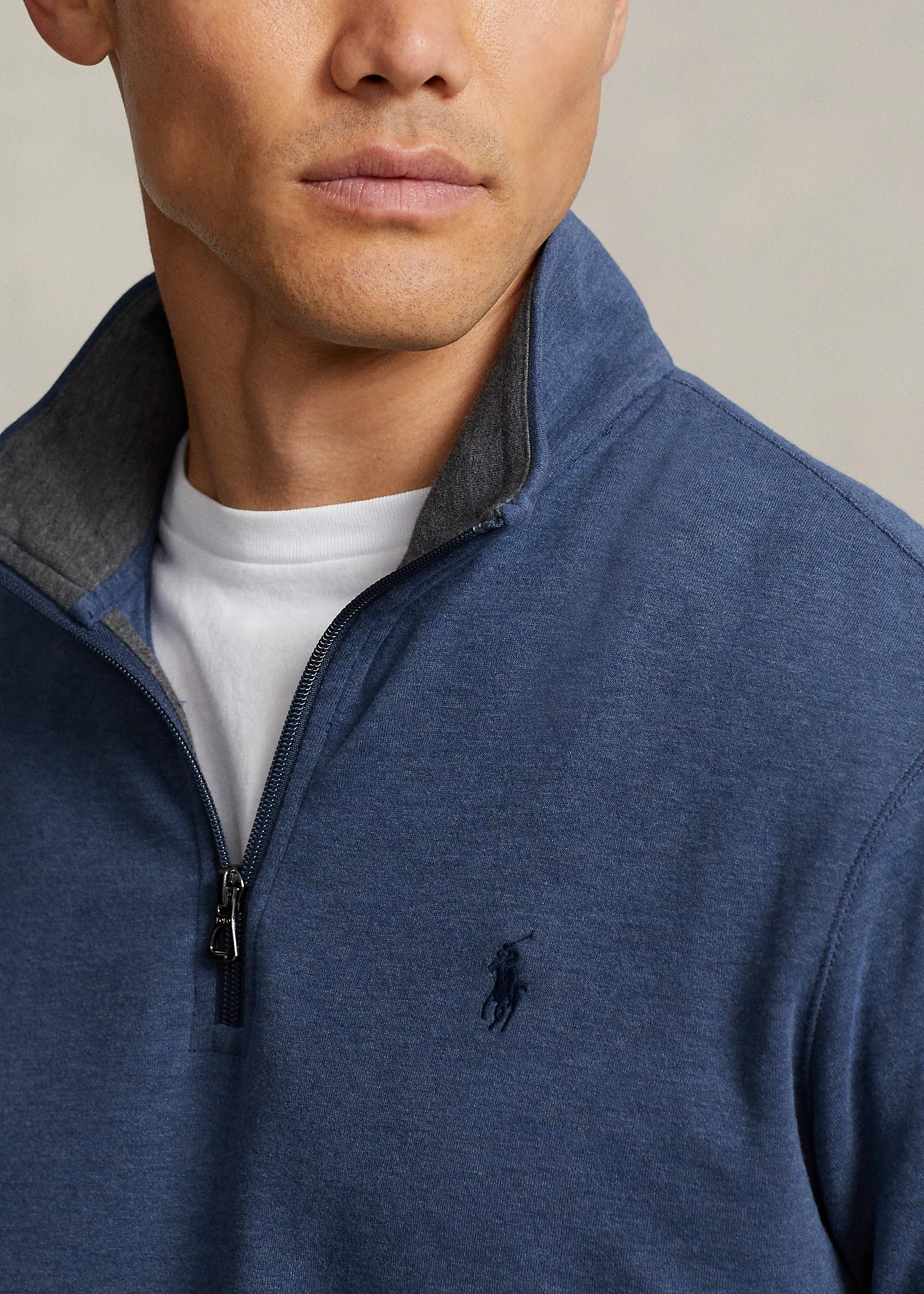 Luxury Jersey Quarter-Zip Pullover