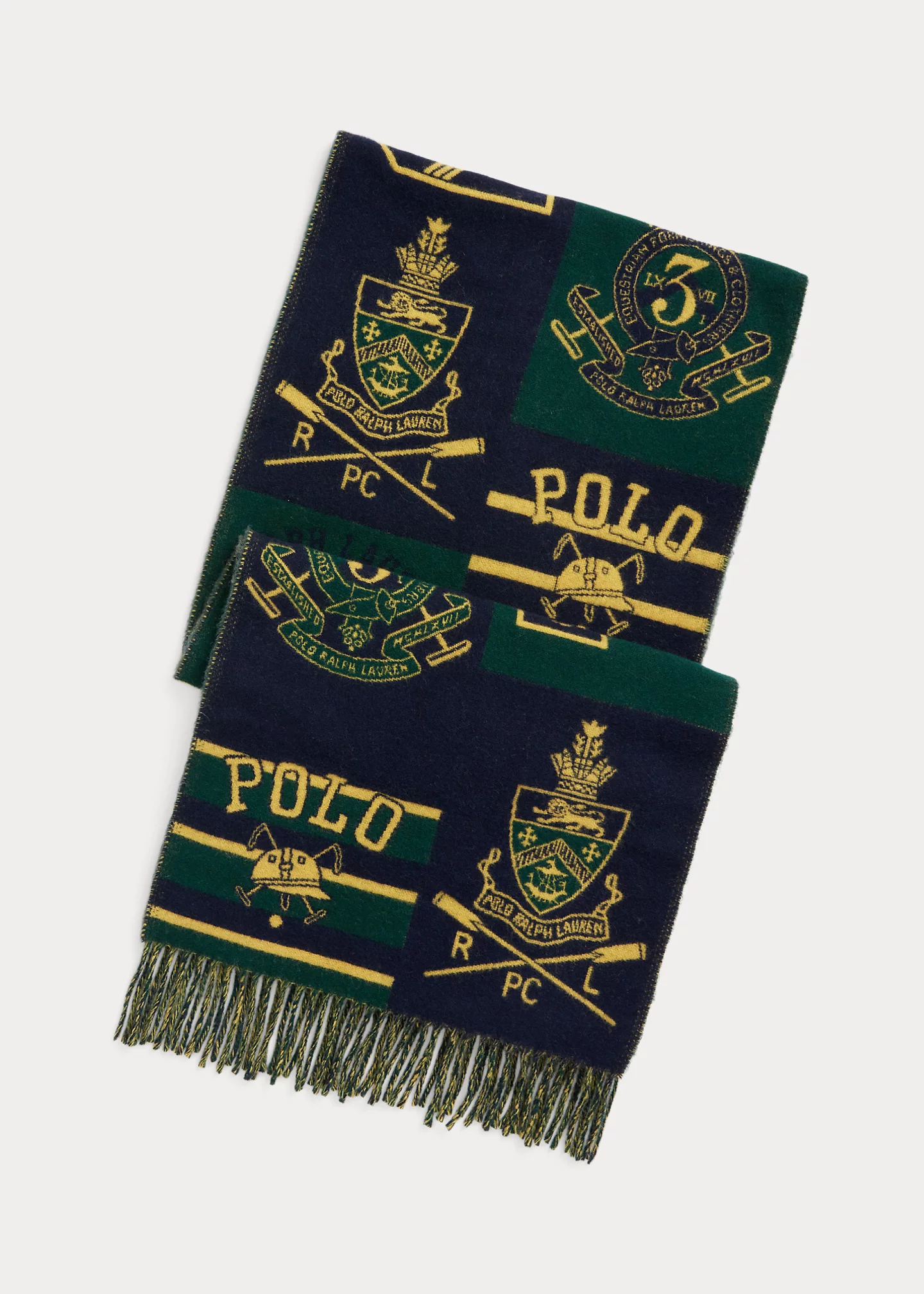 Logo-Graphic Wool-Blend Scarf