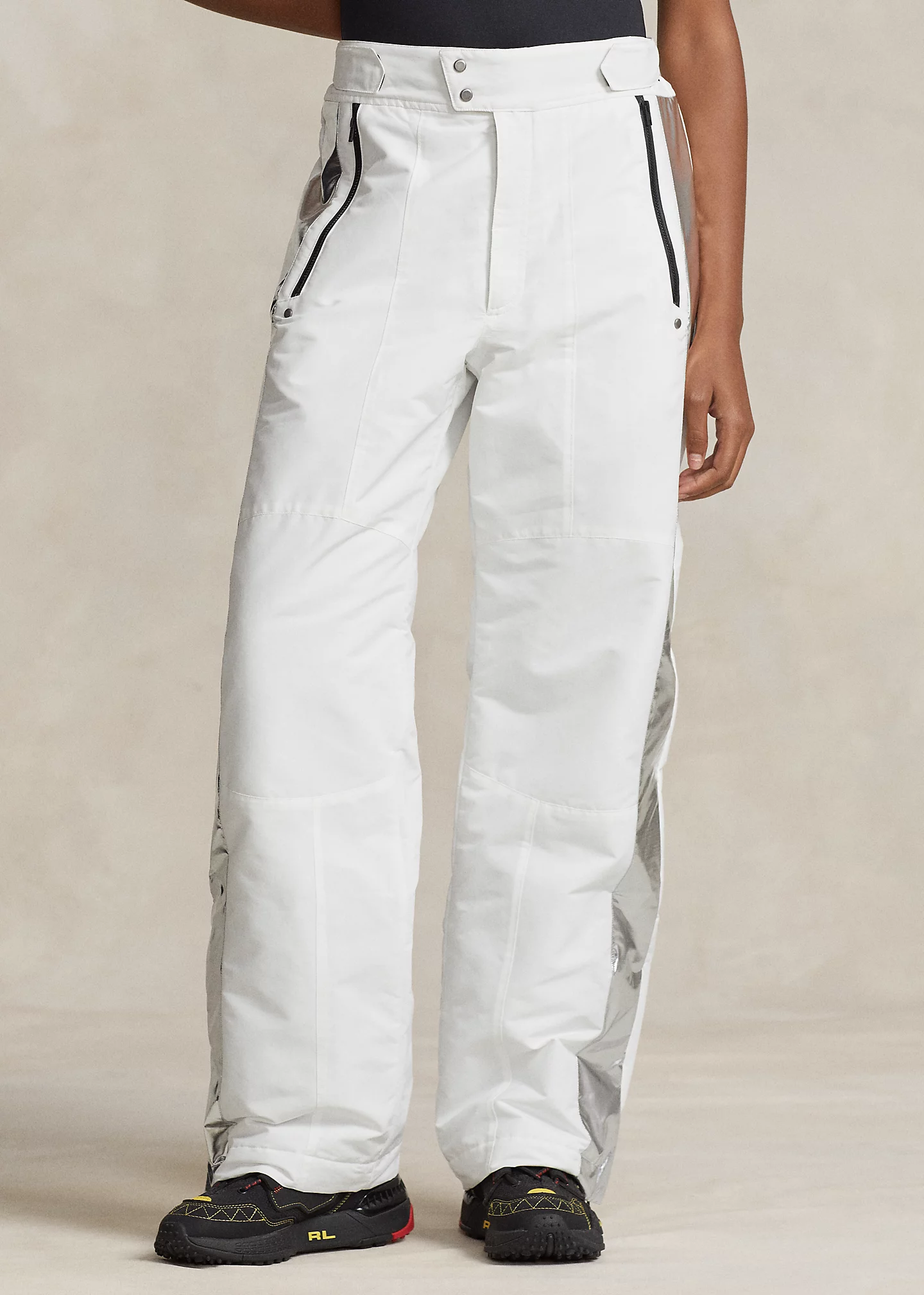 Water-Resistant Metallic-Panel Ski Pant