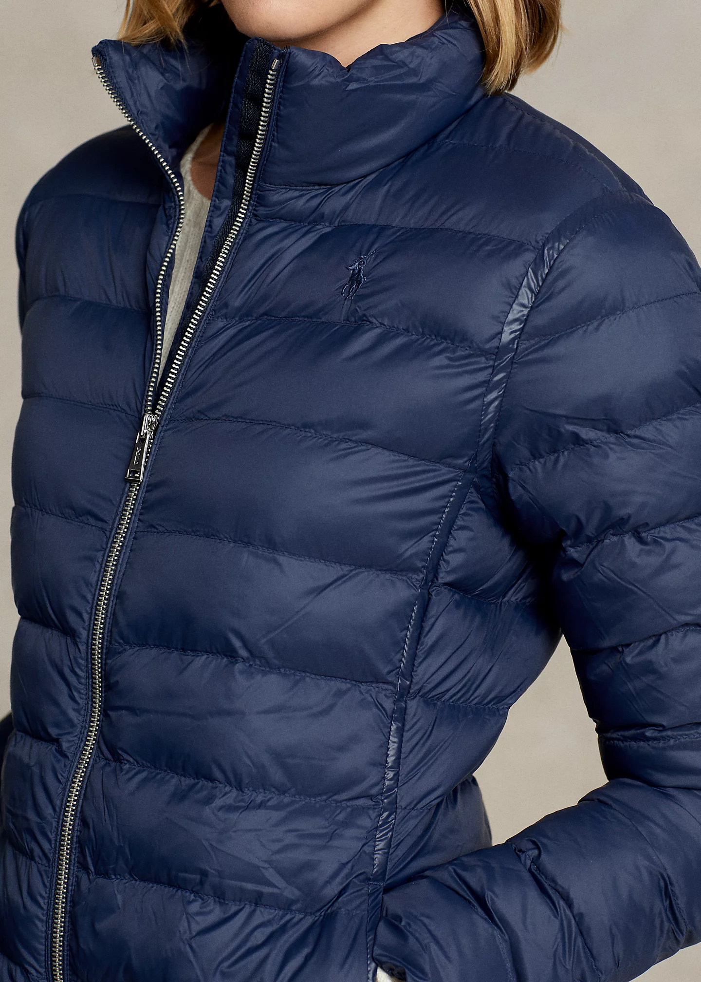 Packable Quilted Taffeta Coat