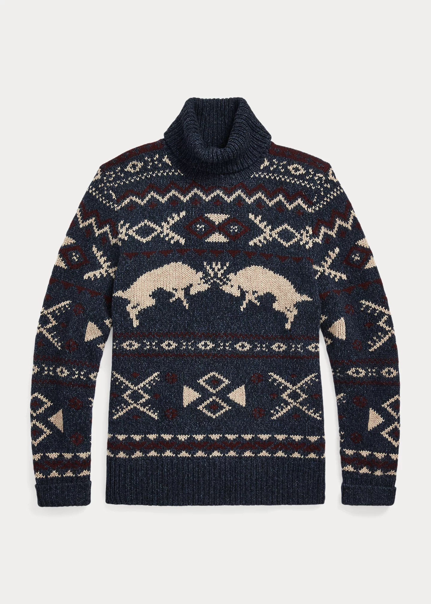 Wool-Cashmere Turtleneck Sweater