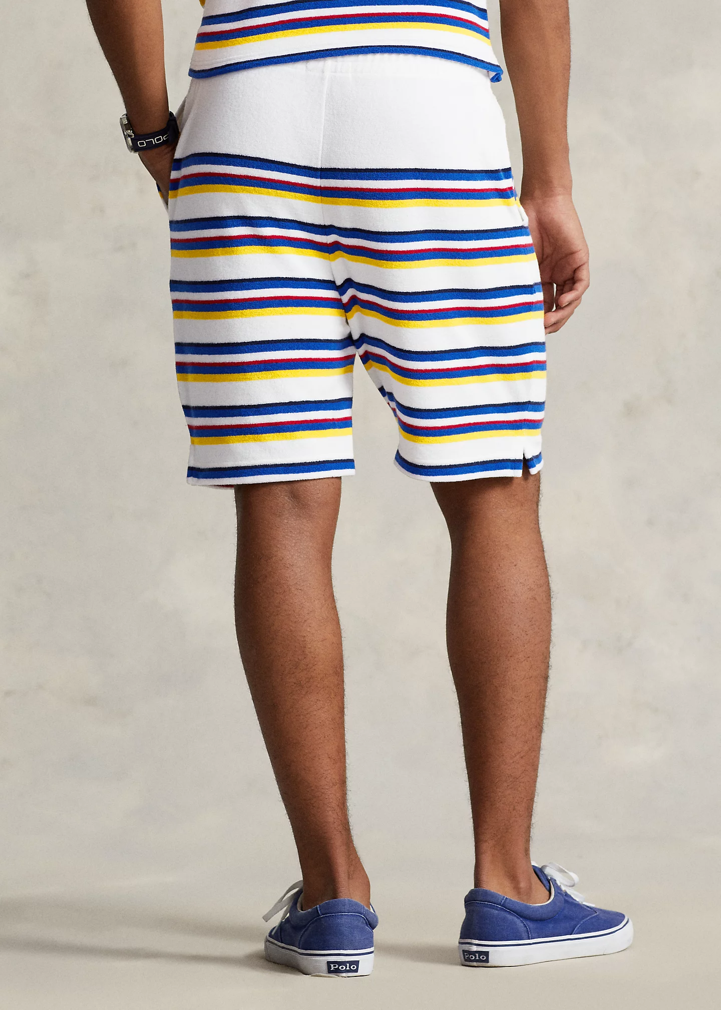 8-Inch Striped Terry Short