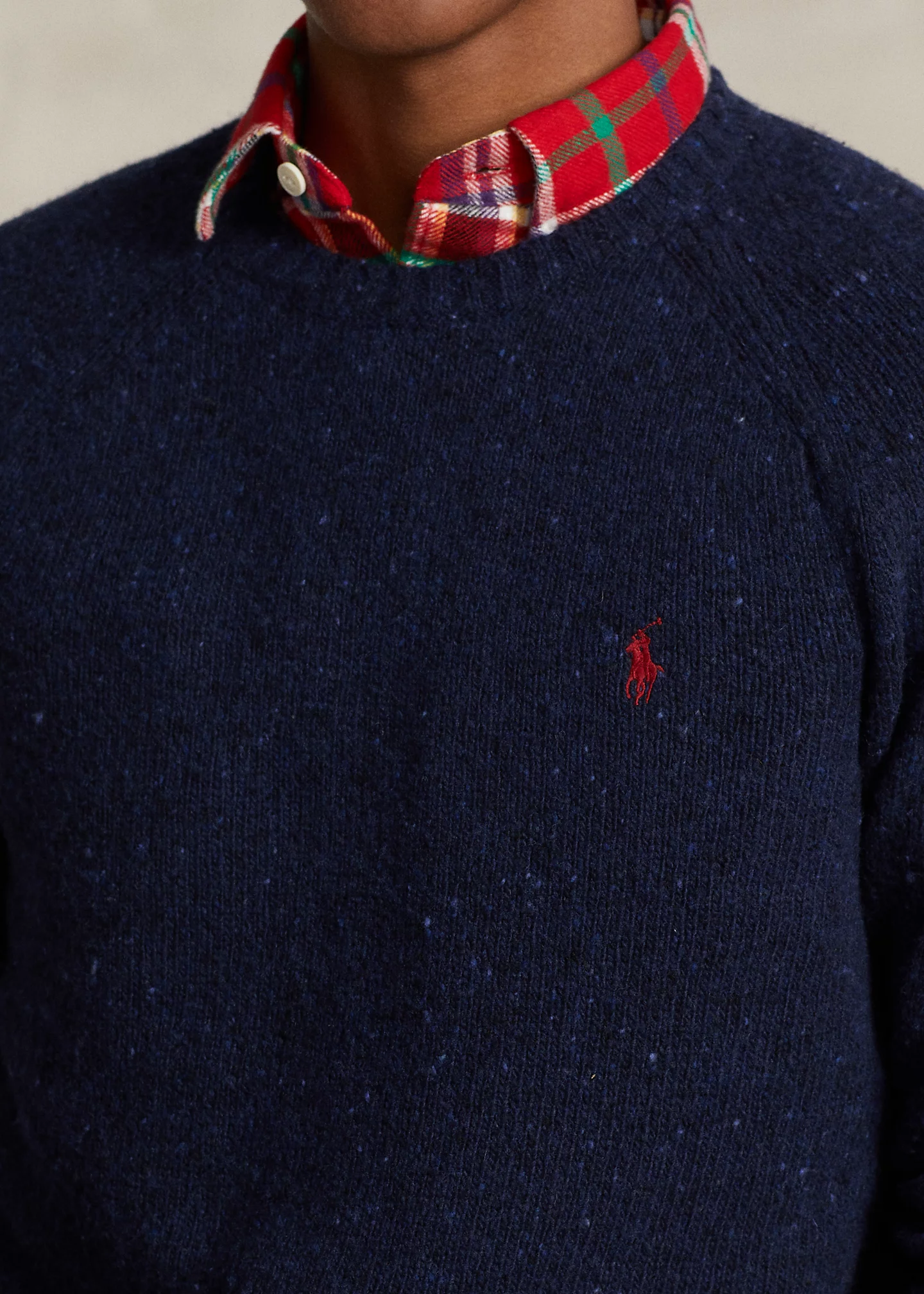 Wool-Blend Saddle-Sleeve Sweater