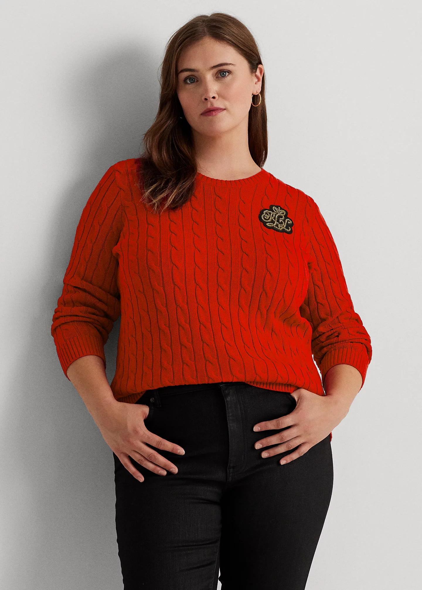 Bullion Cable-Knit Cotton Sweater