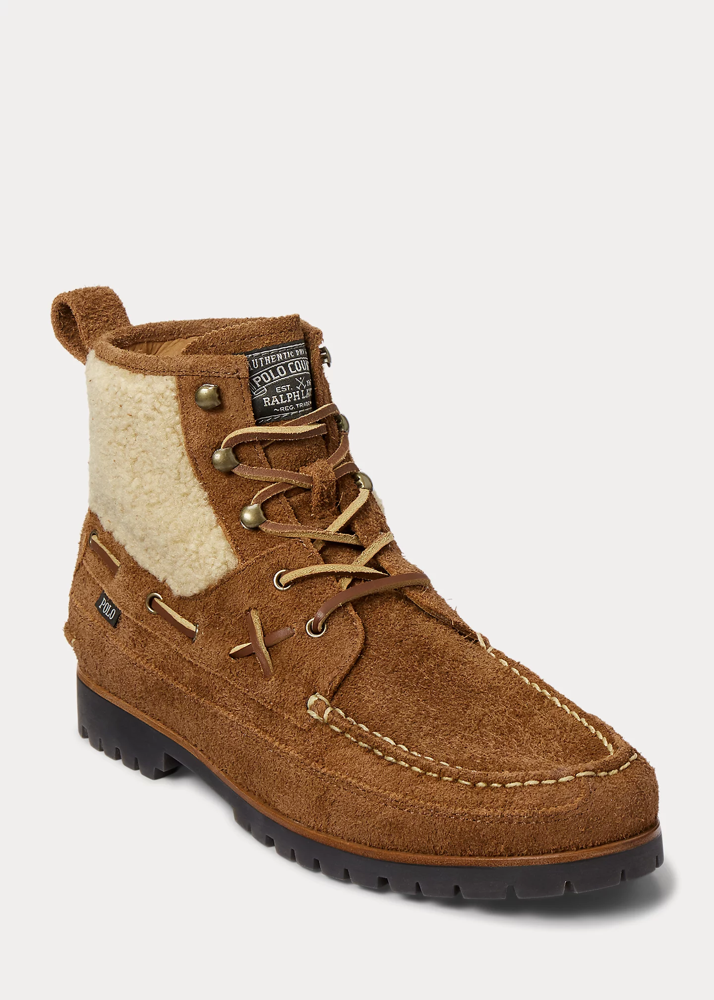 Ranger Mid Suede & Faux-Shearling Boot