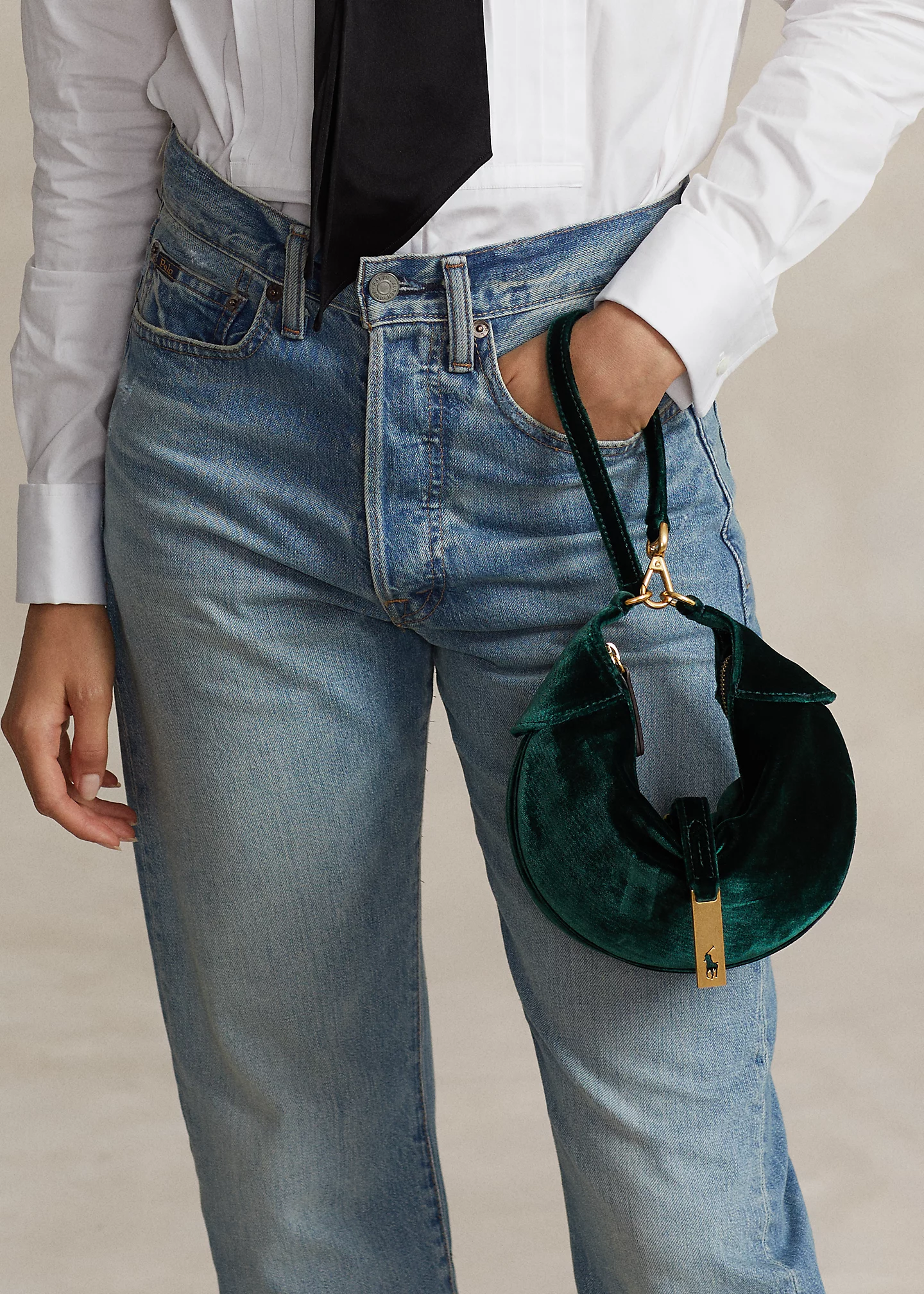 Polo ID Velvet Mini Shoulder Bag