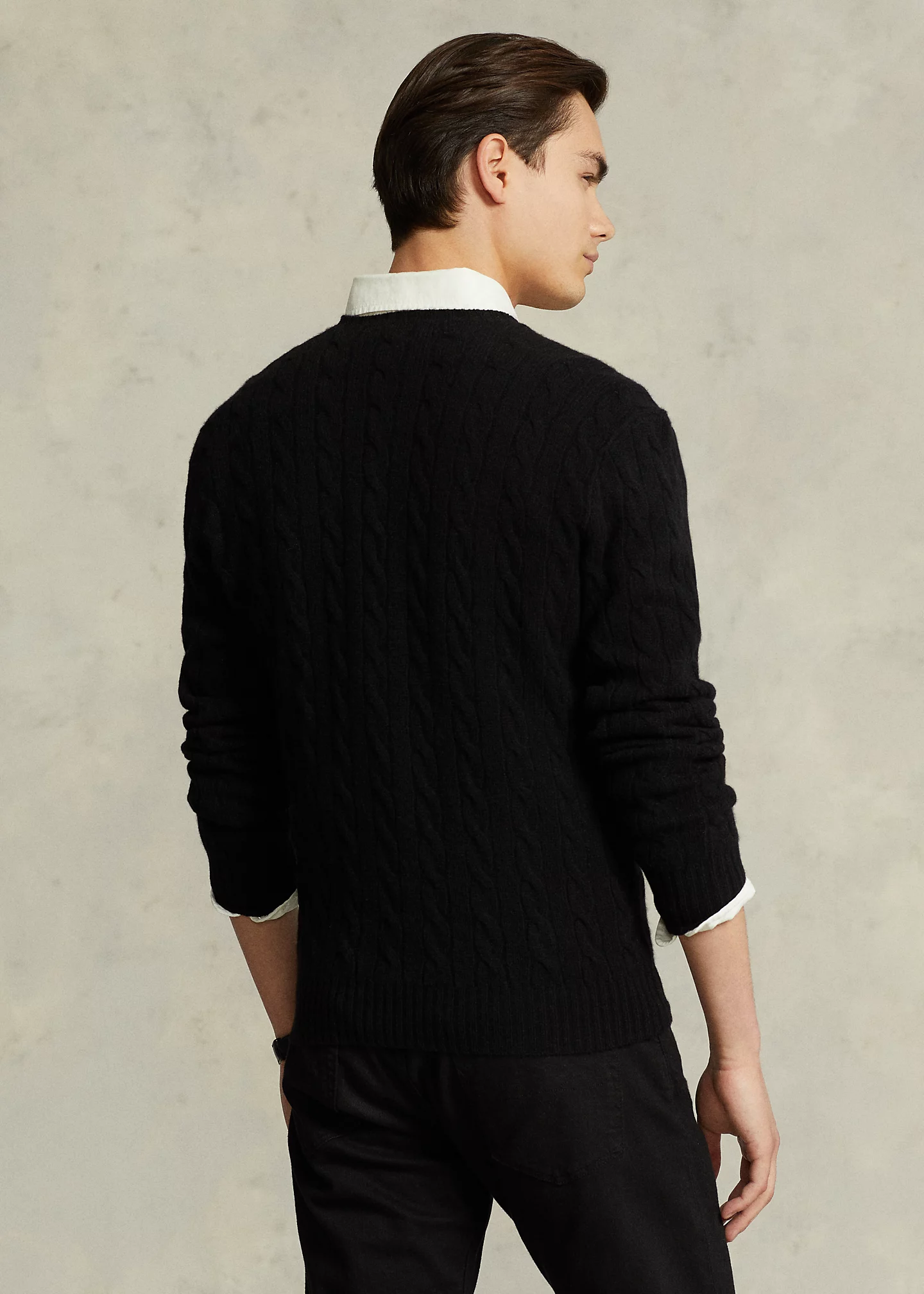 Cable-Knit Wool-Cashmere Sweater
