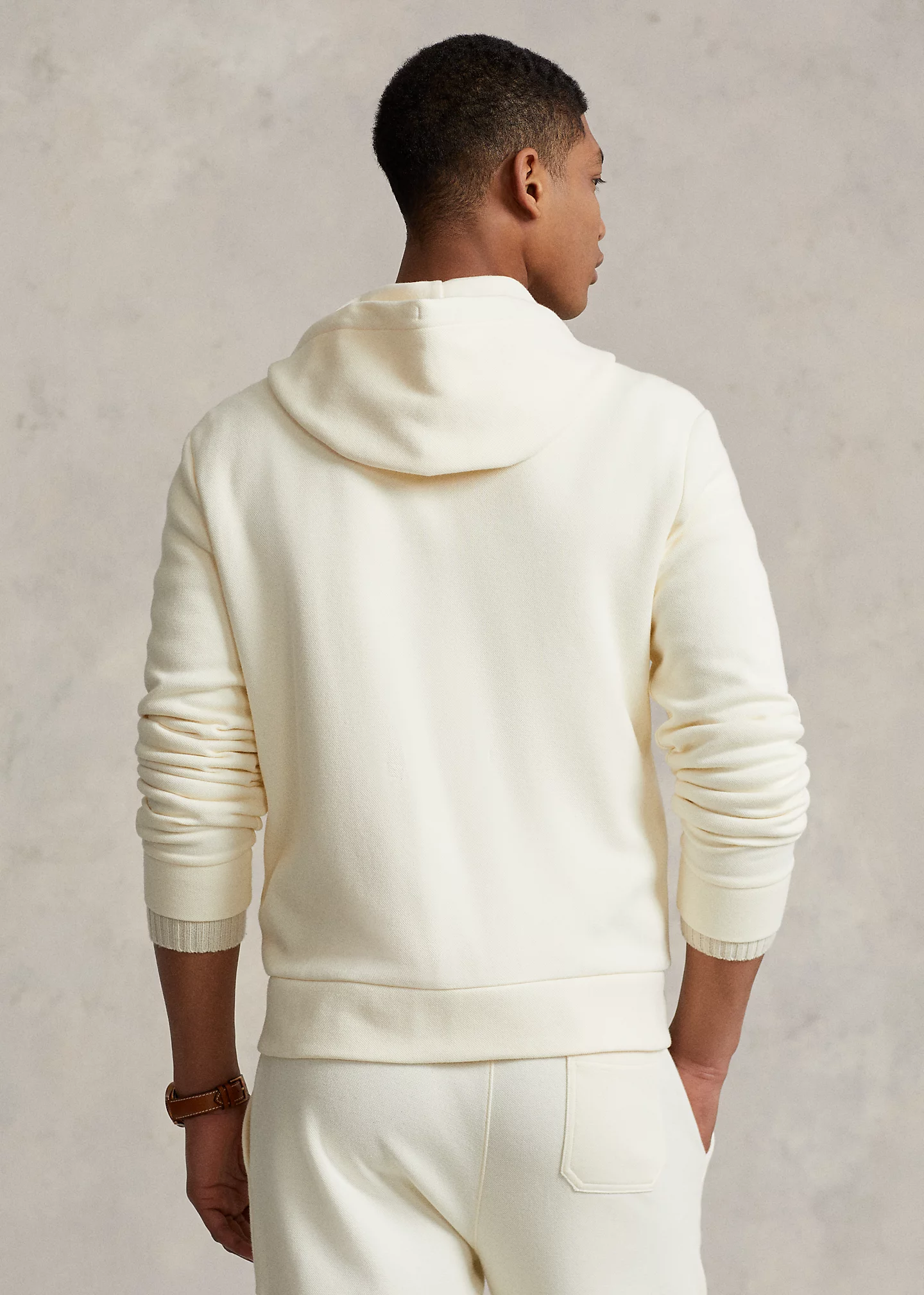 Double-Knit Mesh Full-Zip Hoodie