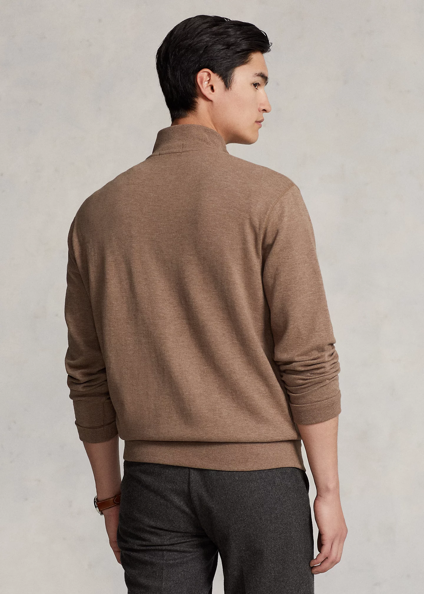 Luxury Jersey Quarter-Zip Pullover