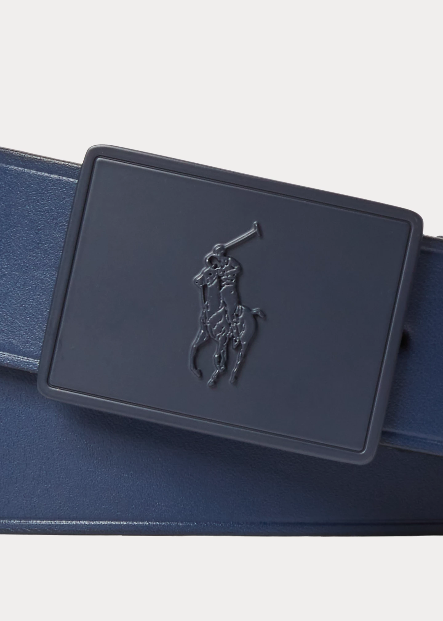 Pony Plaque Leather Belt