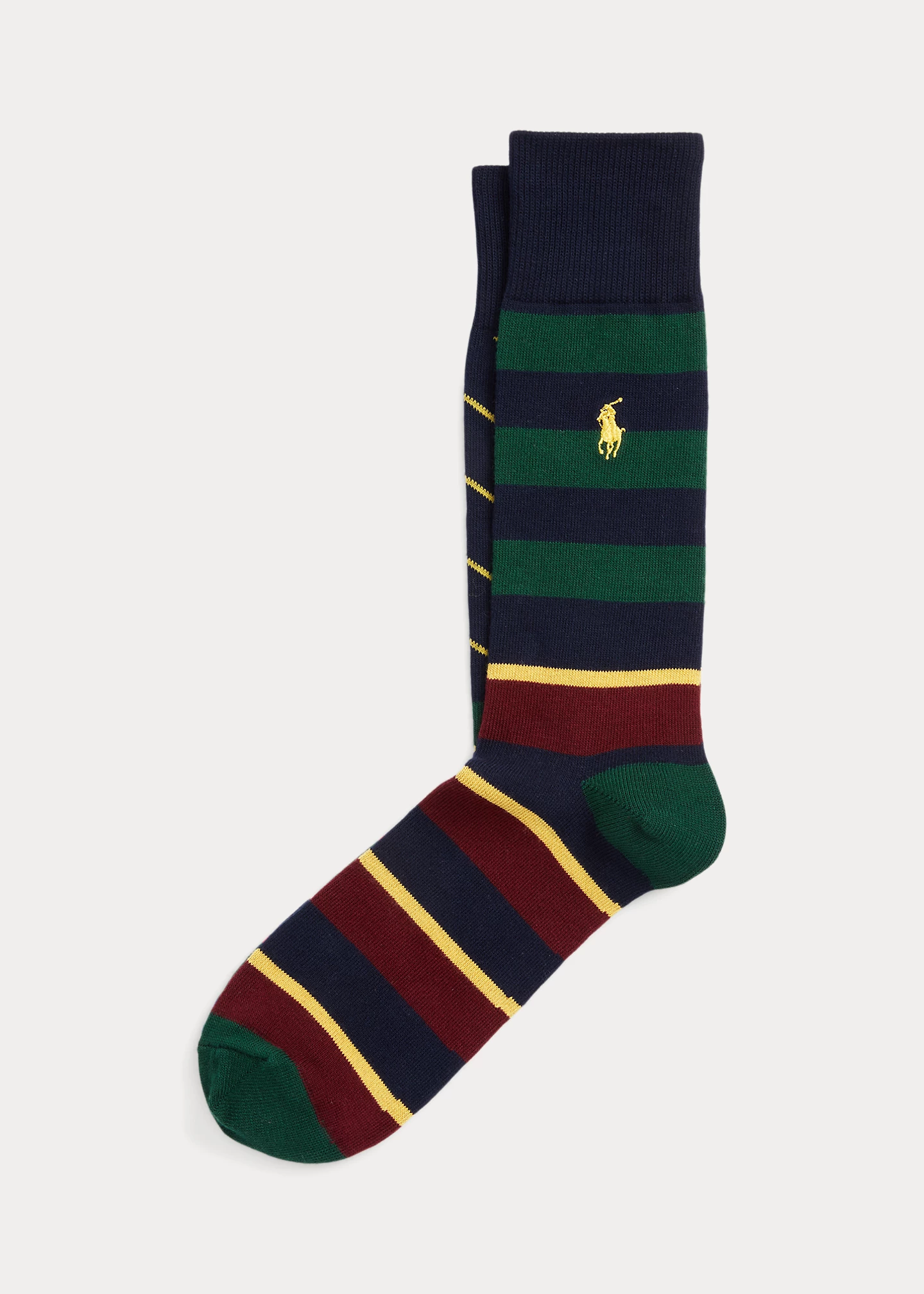 Mismatched Striped Trouser Socks