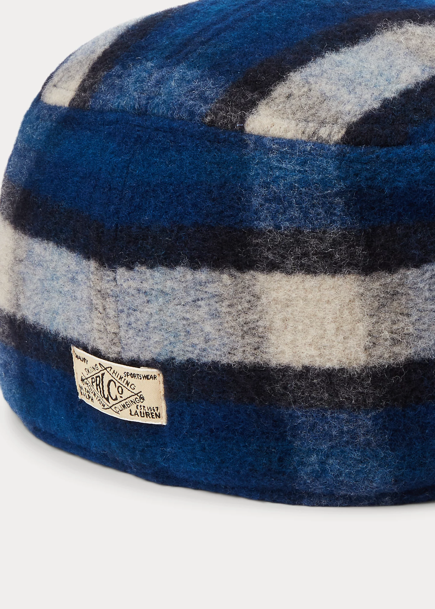 Plaid Wool-Blend Earflap Cap