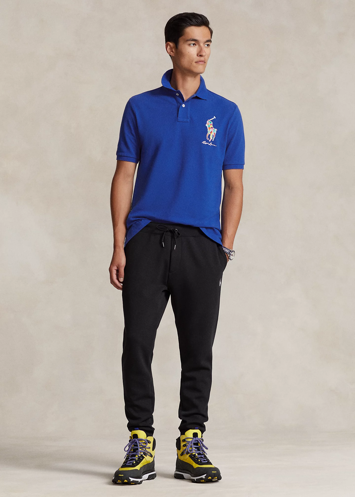 Classic Fit Big Pony Mesh Polo Shirt