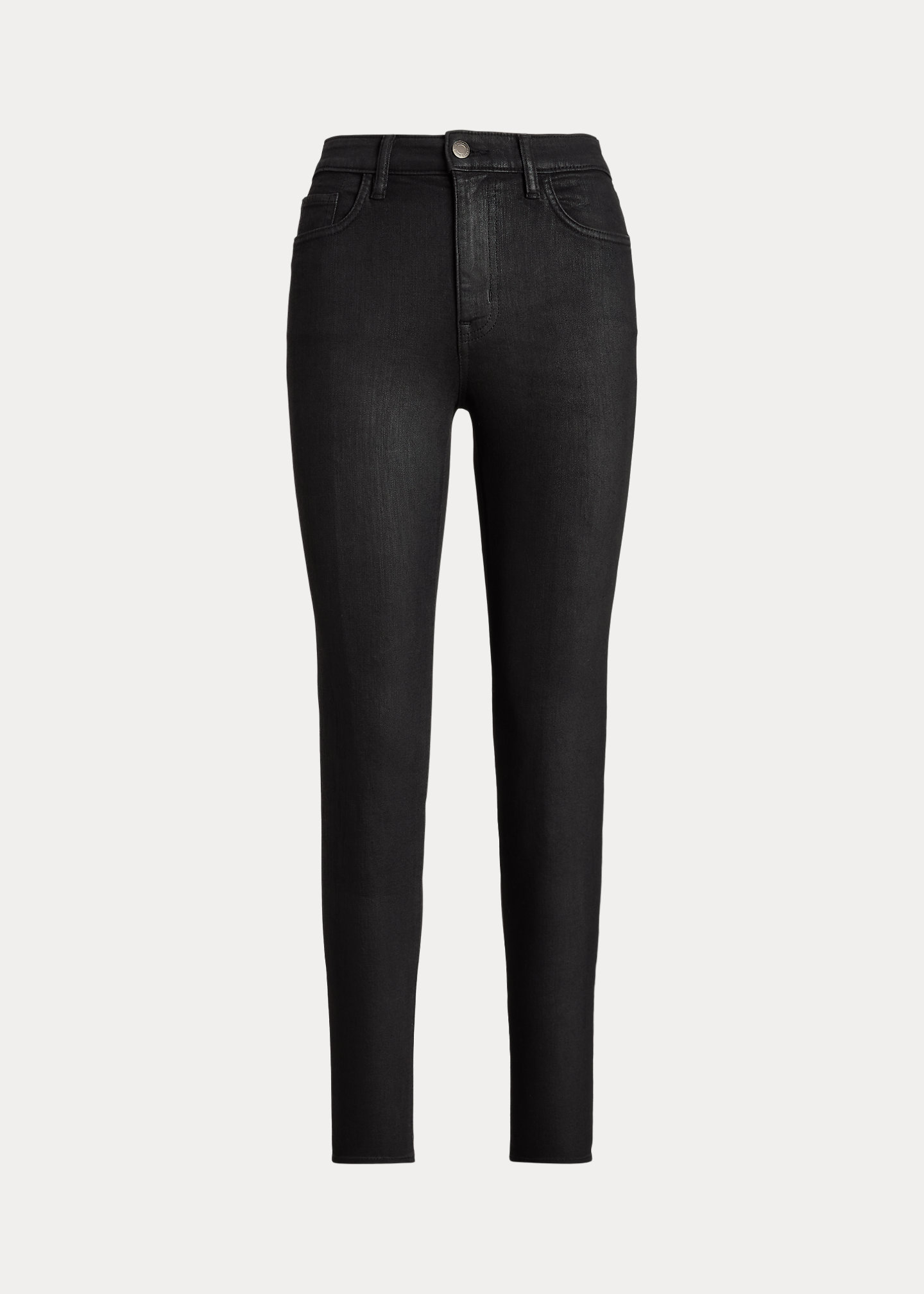 Coated High-Rise Skinny Ankle Jean