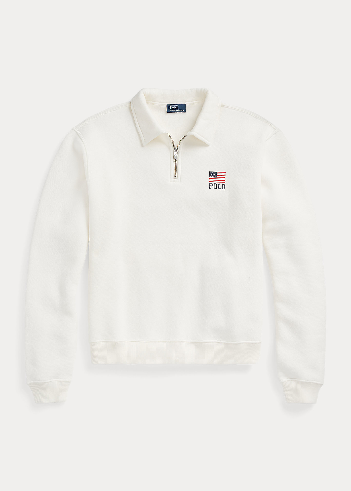 Flag & Logo Fleece Quarter-Zip Pullover