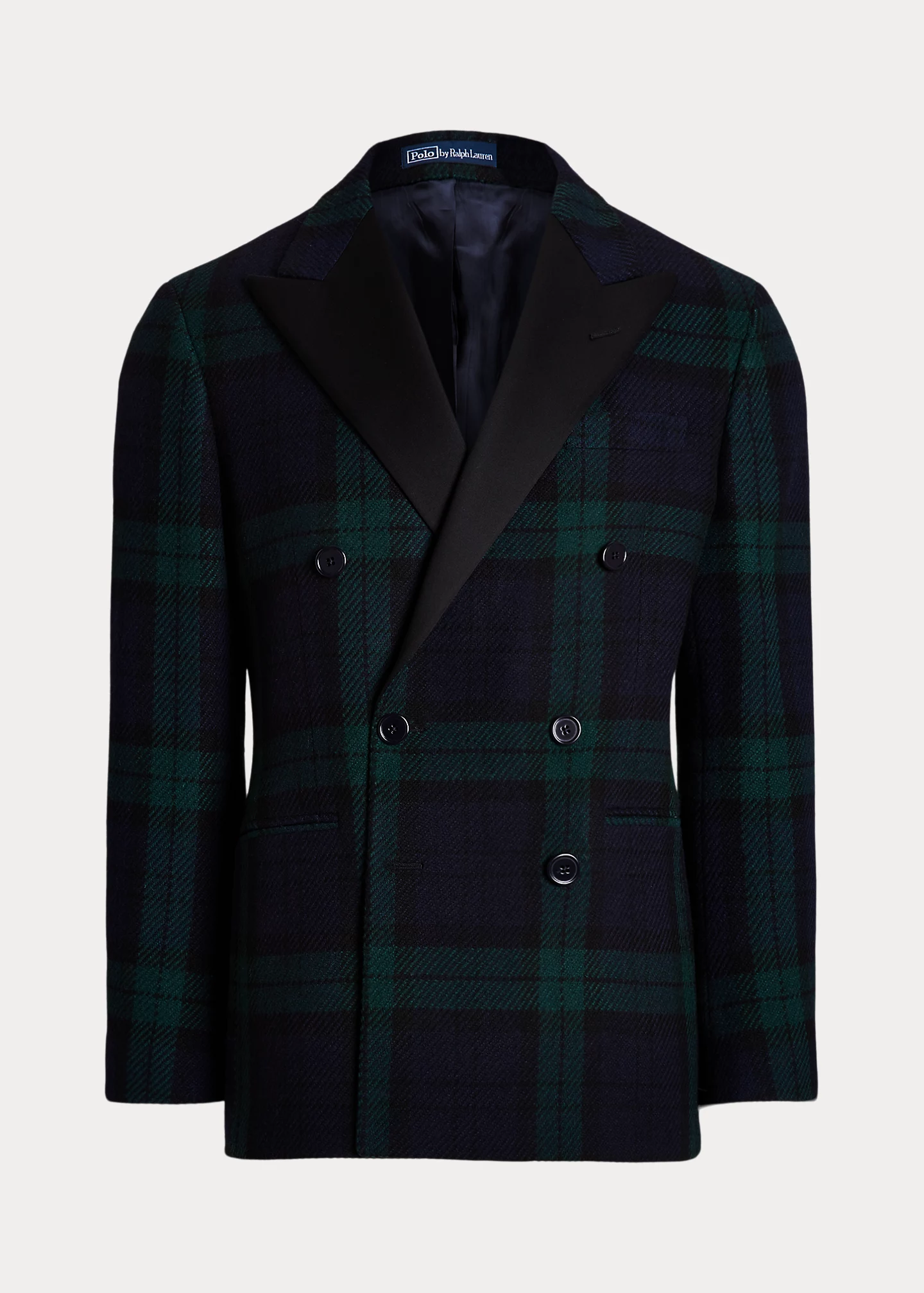 Polo Tailored Plaid Tuxedo Jacket