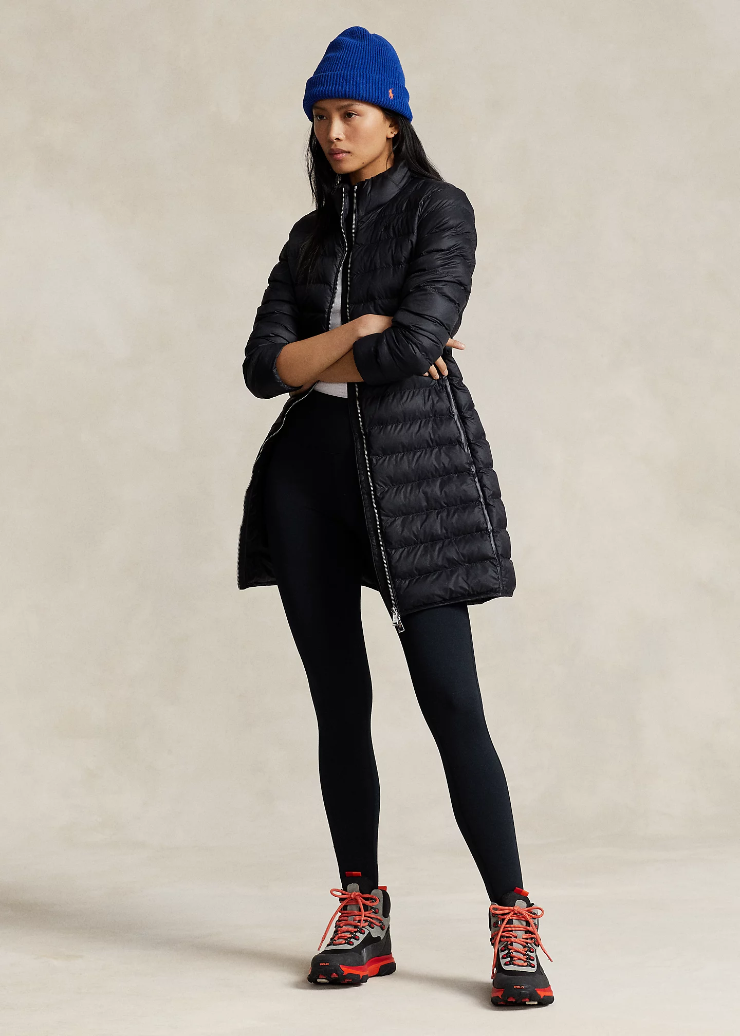 Packable Water-Repellent Quilted Coat