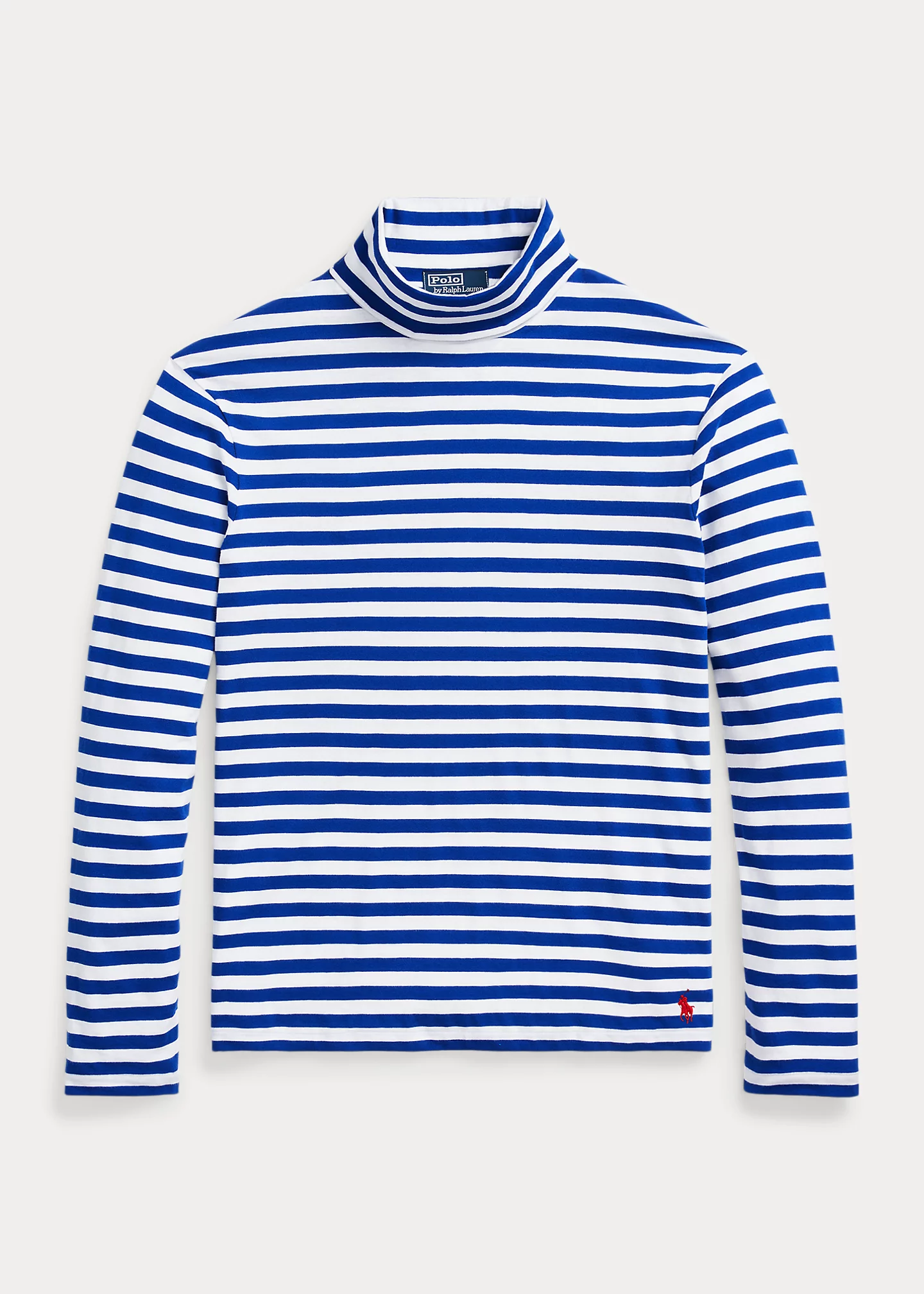 Striped Lisle Turtleneck