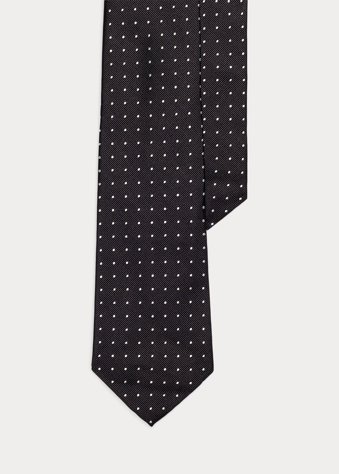 Polka-Dot Silk Repp Tie