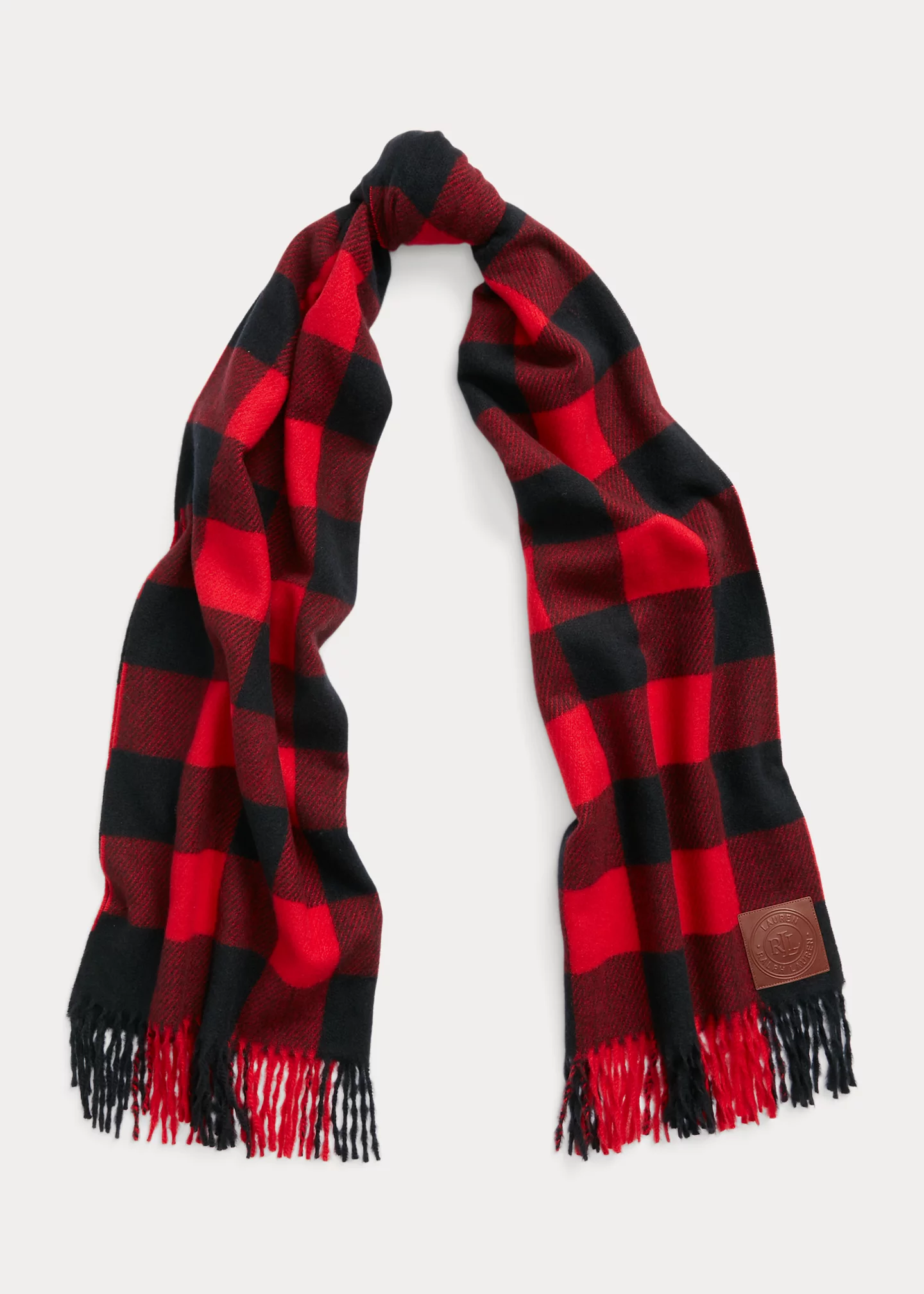 Buffalo Check Brushed Wrap Scarf