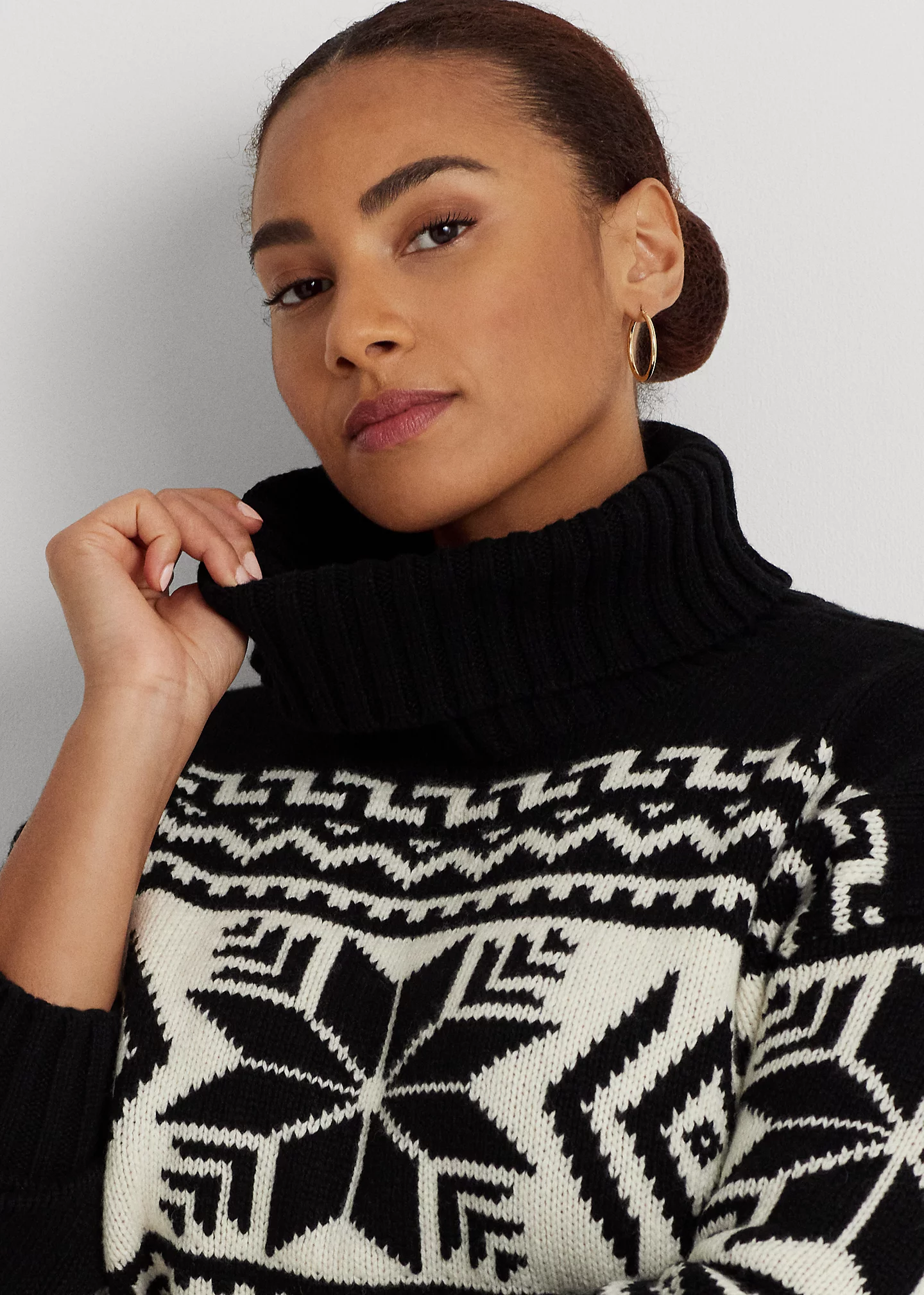 Fair Isle Wool-Blend Turtleneck Sweater