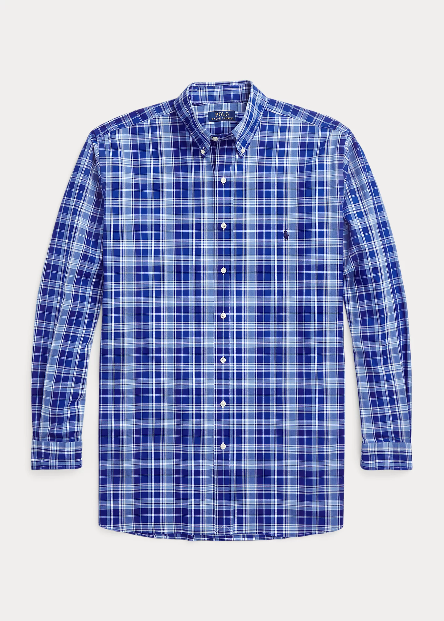 Plaid Stretch Poplin Shirt
