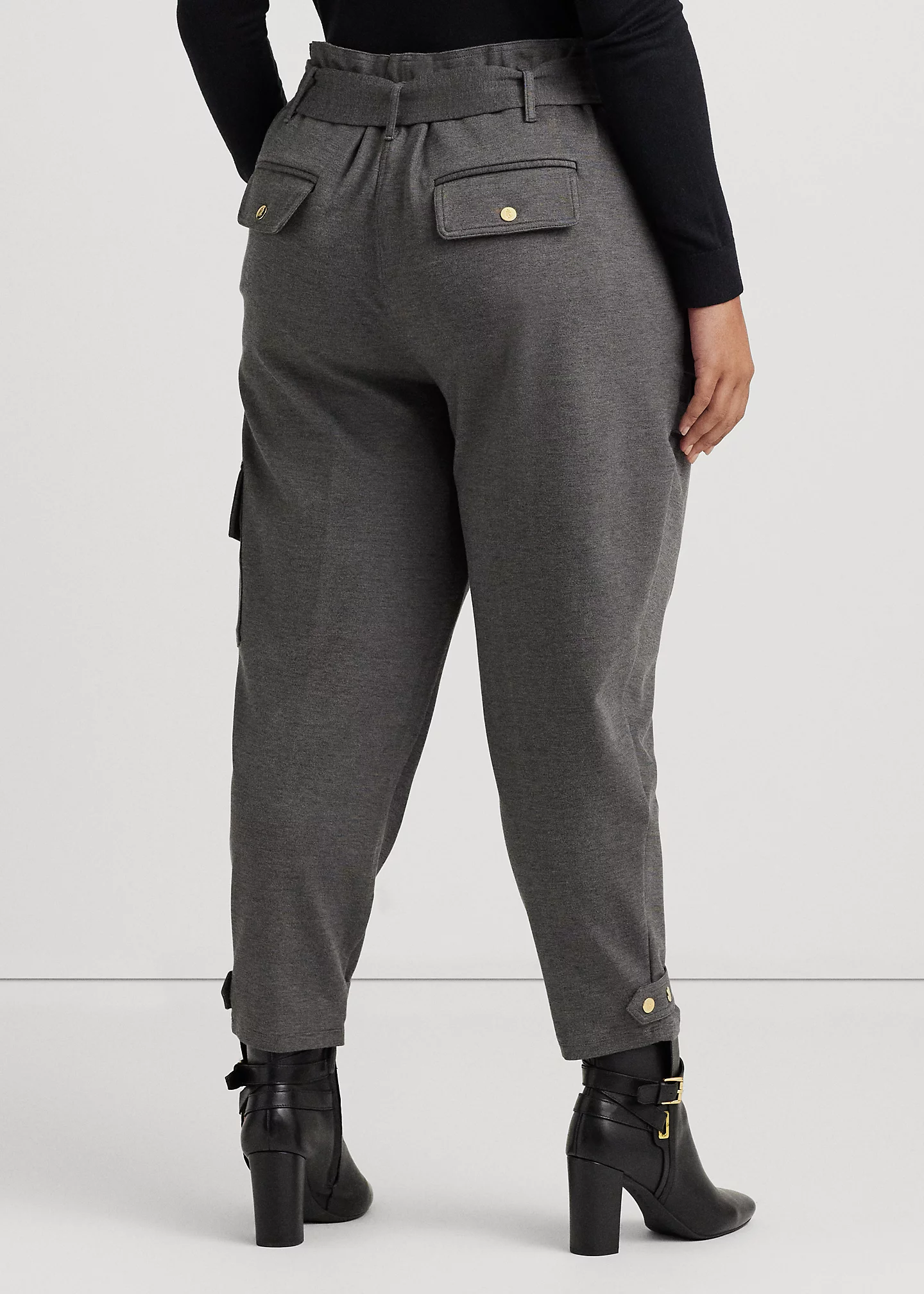 Belted Ponte Cargo Pant