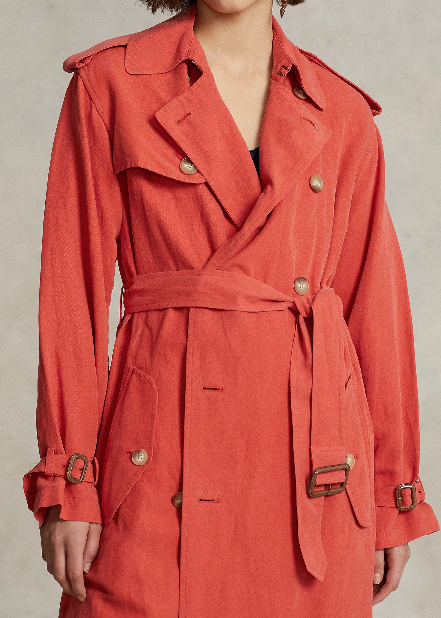 Silk-Blend Trench Coat