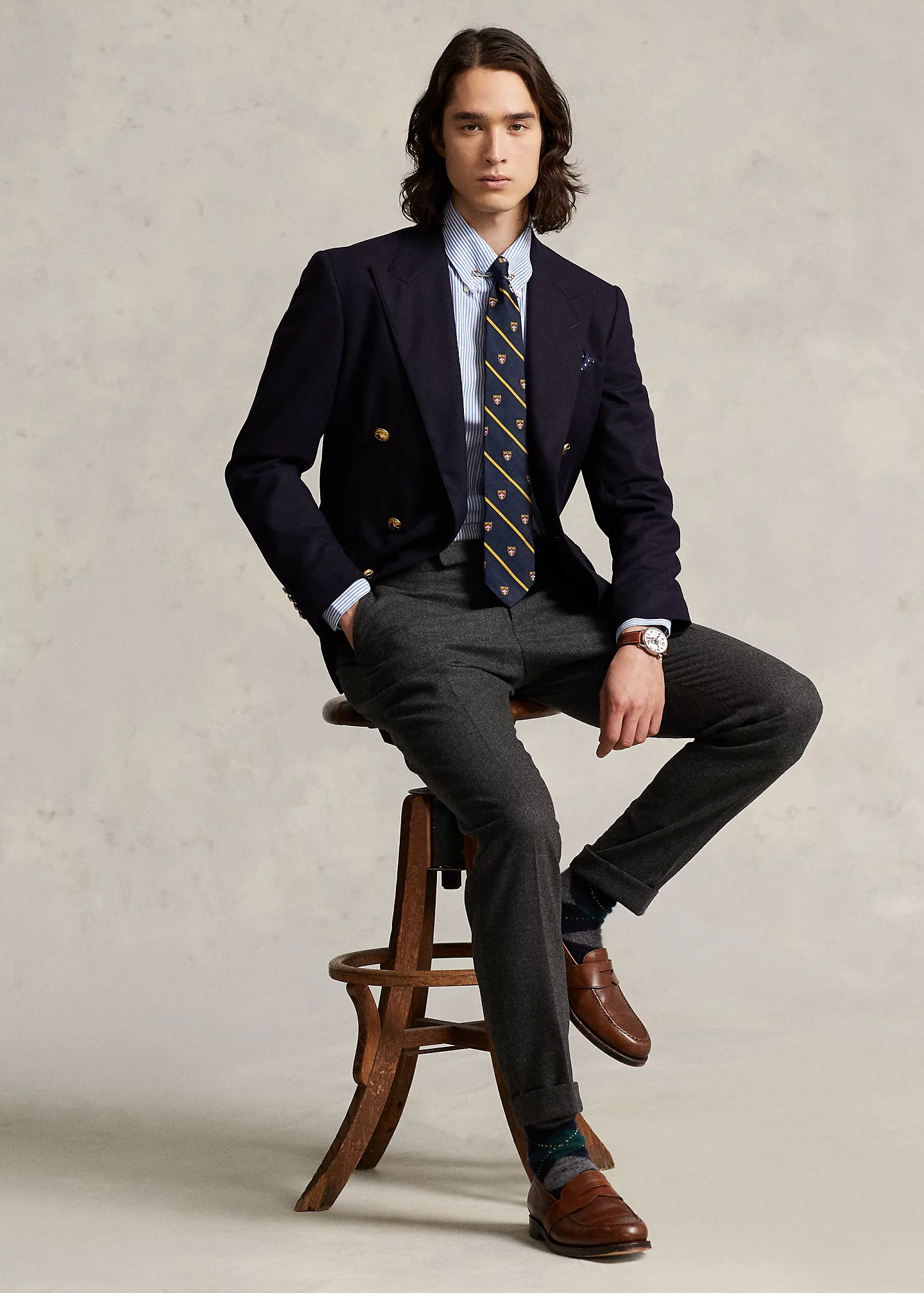 Slim Fit Striped Poplin Shirt