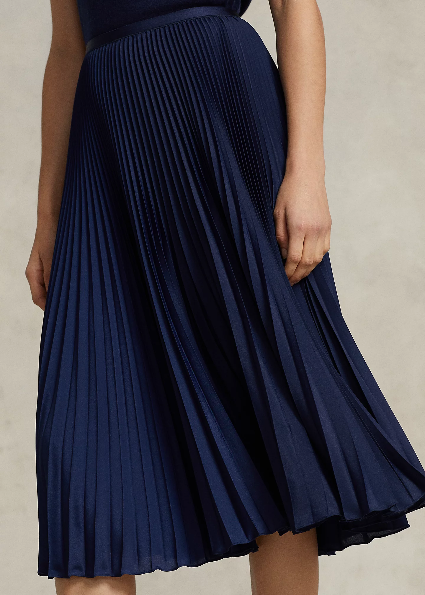 Pleated Georgette Skirt