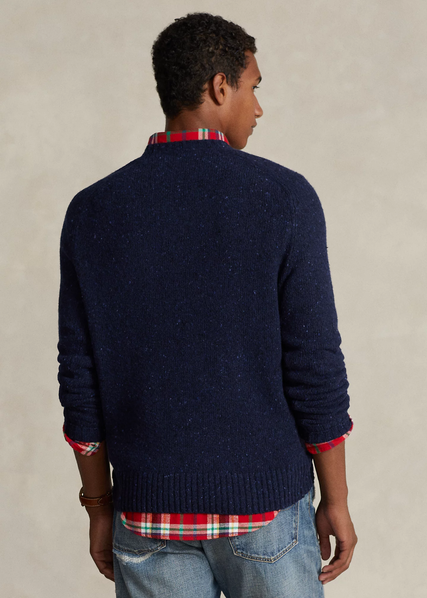 Wool-Blend Saddle-Sleeve Sweater