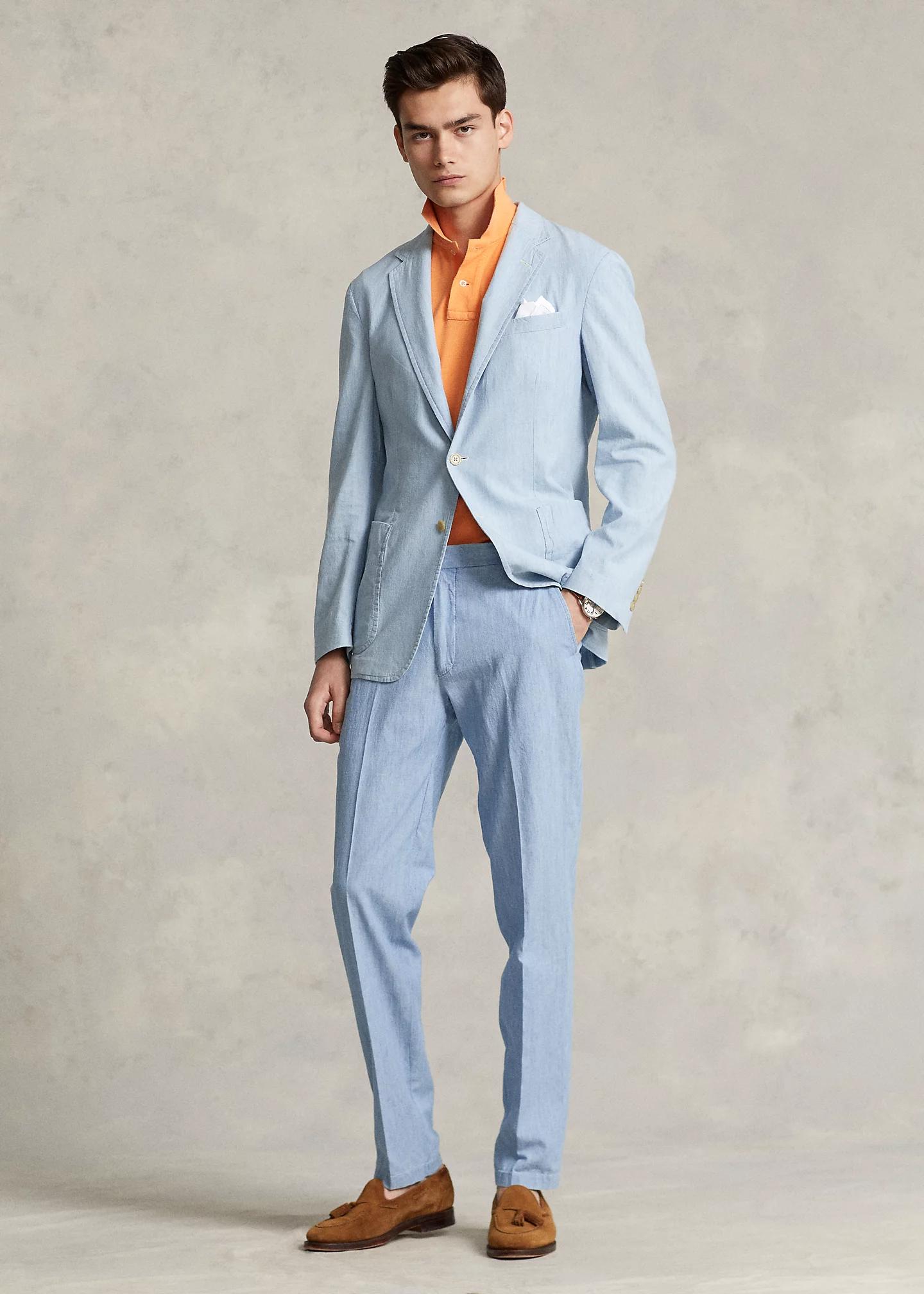 Chambray Suit Trouser