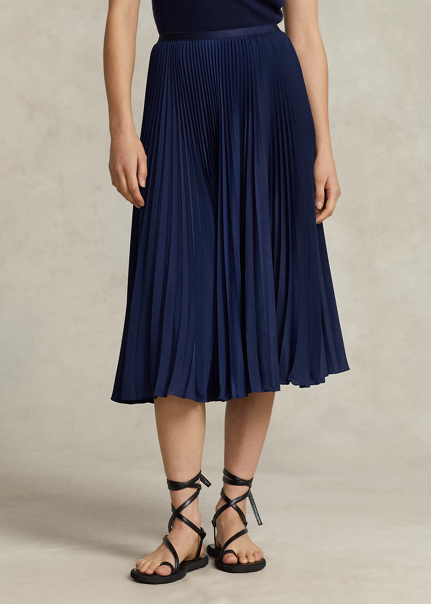 Pleated Georgette Skirt