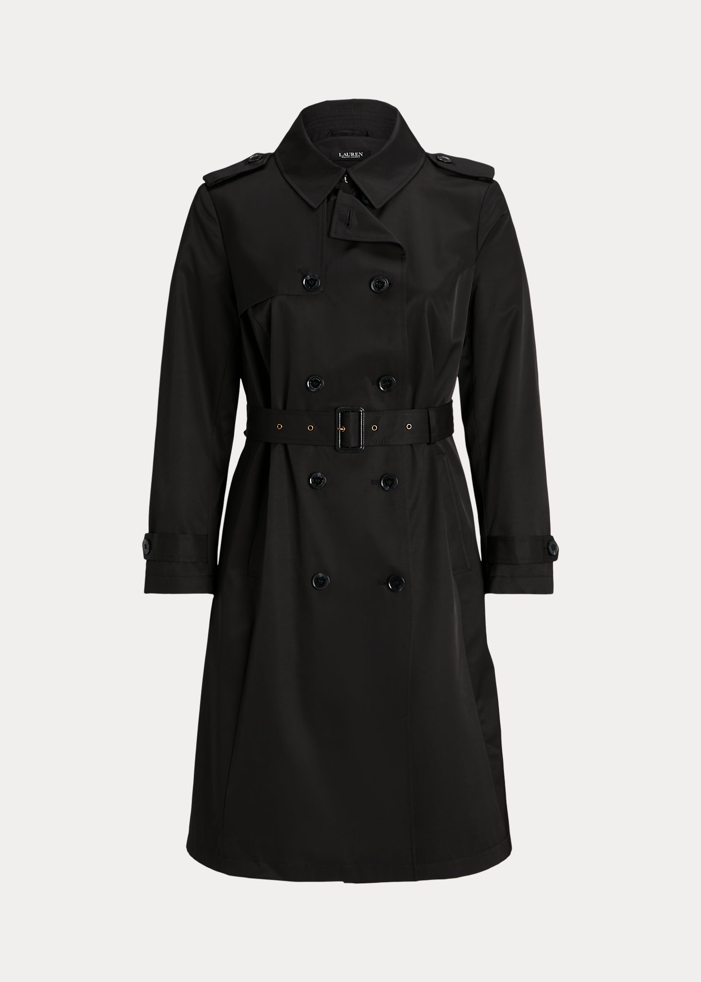 Double-Breasted Cotton-Blend Trench Coat