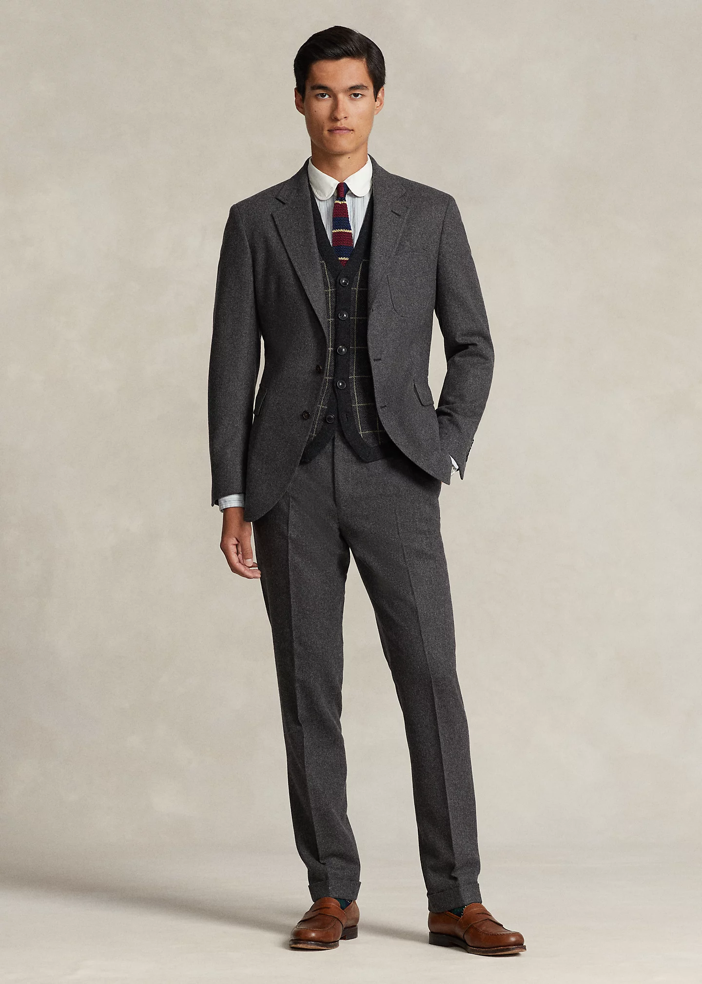 Polo Tailored Wool Flannel Suit