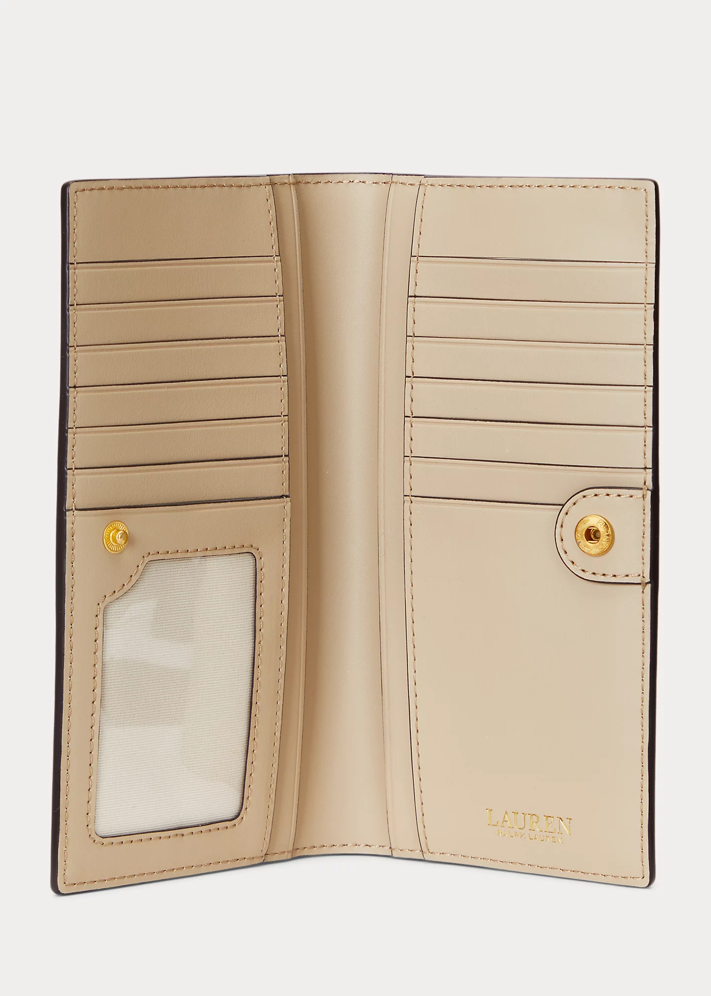 Crosshatch Leather Slim Wallet