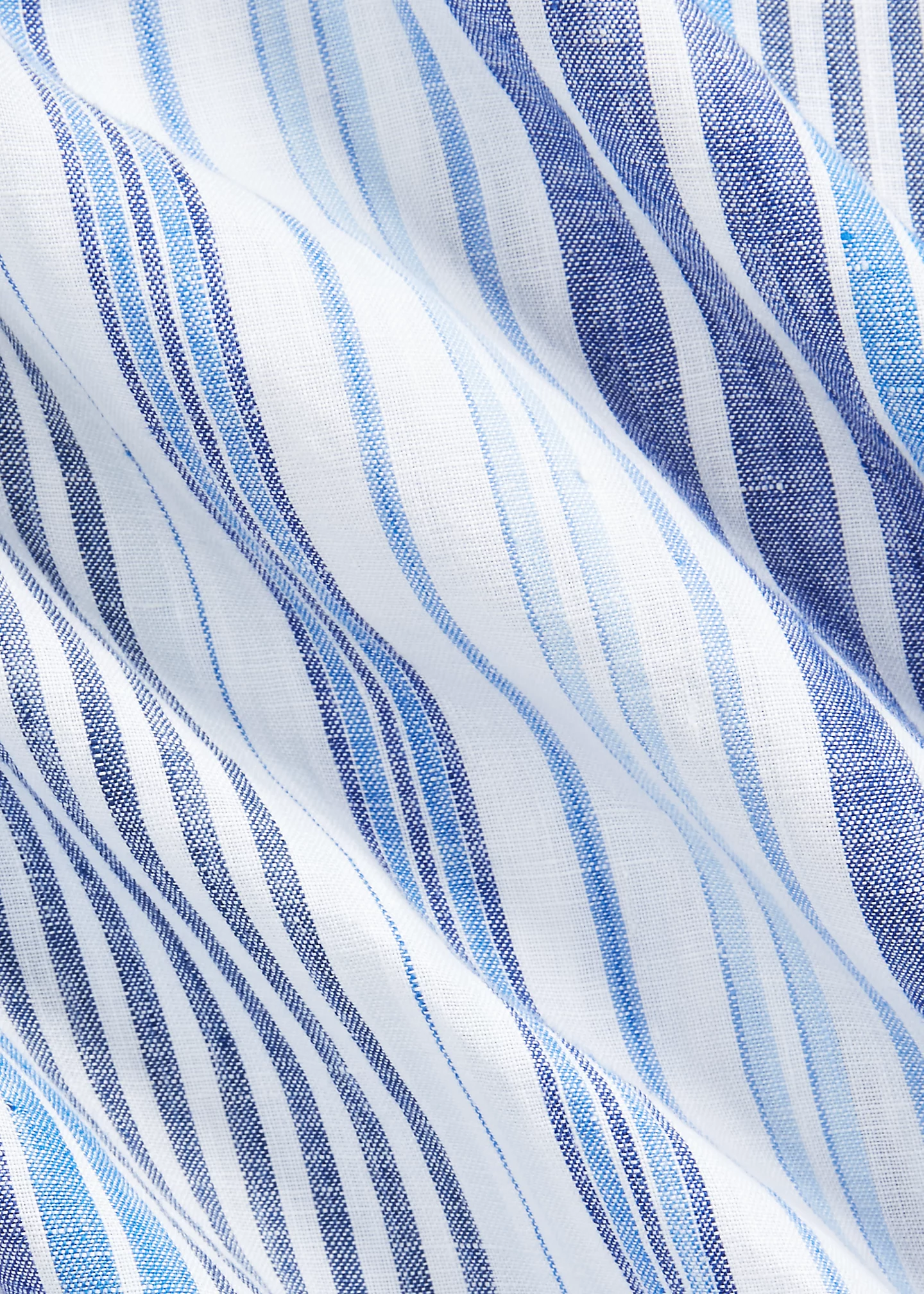 Classic Fit Striped Linen Shirt