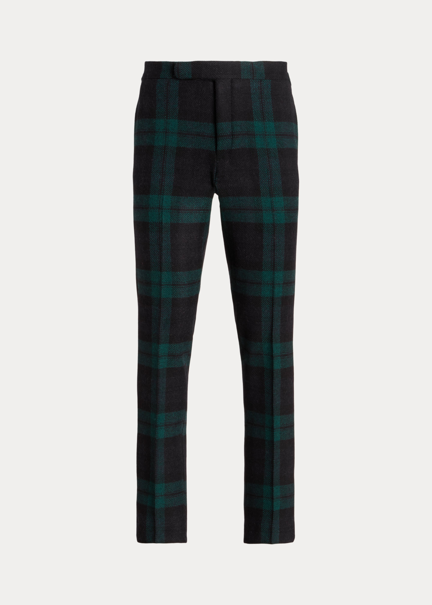 Plaid Wool Tweed Suit Trouser