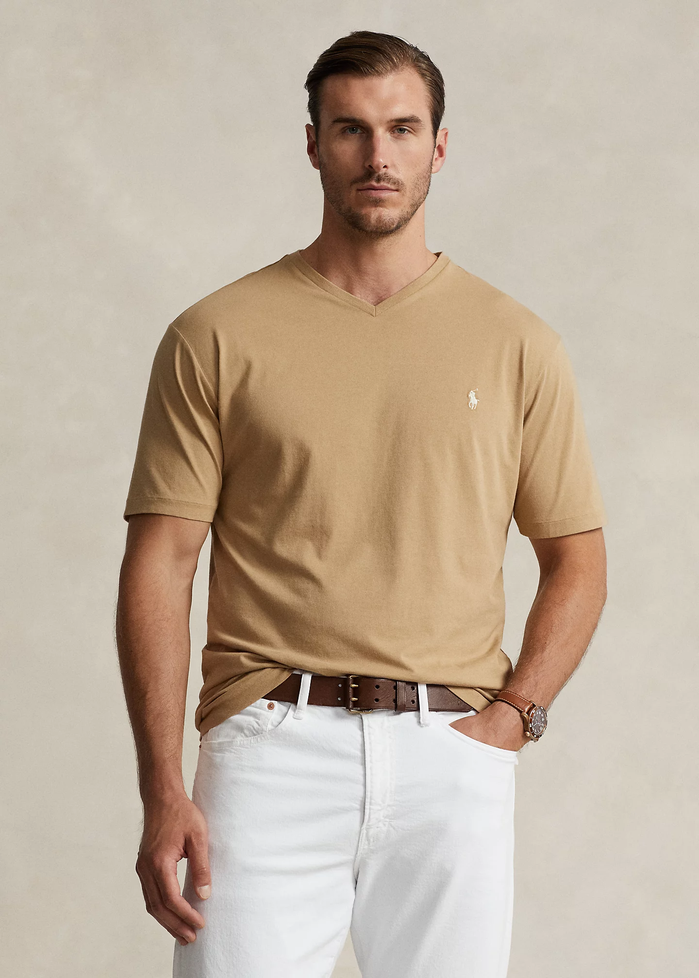 Jersey V-Neck T-Shirt