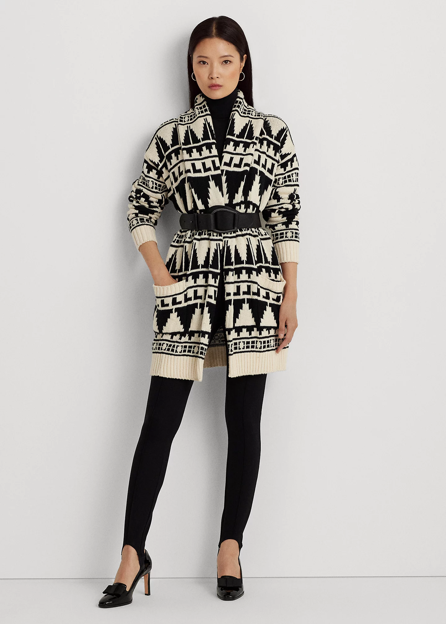 Pintucked Ponte Stirrup Legging