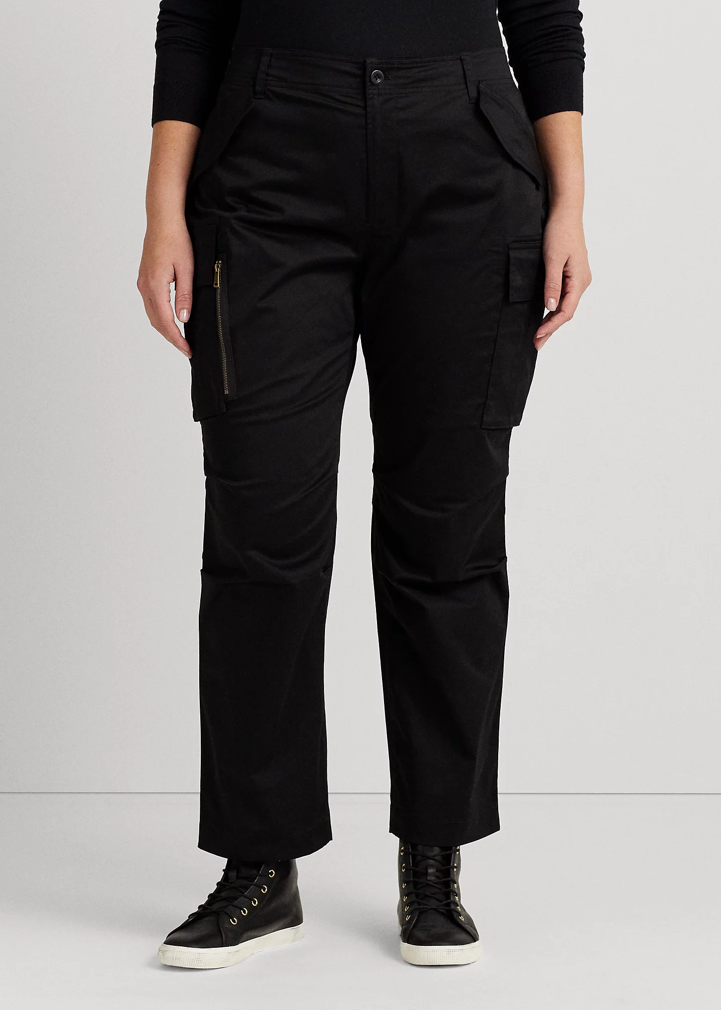 Cotton Sateen Cargo Pant