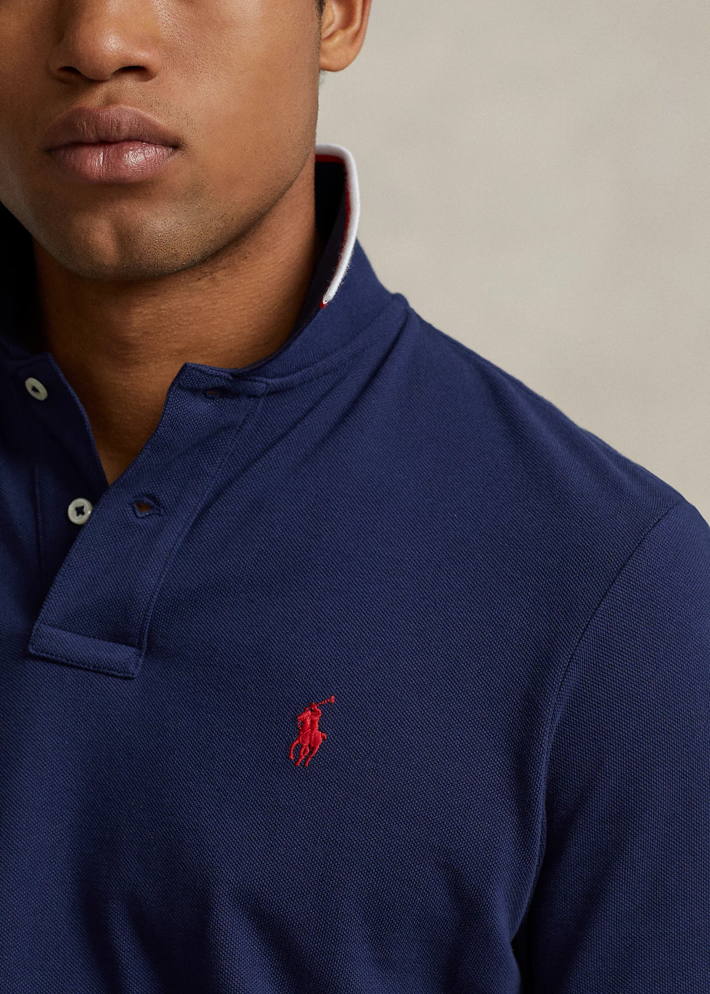 Classic Fit Mesh Polo Shirt