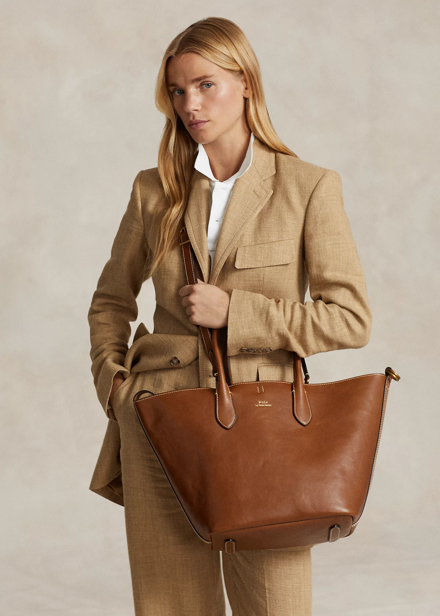 Reversible Leather Medium Bellport Tote