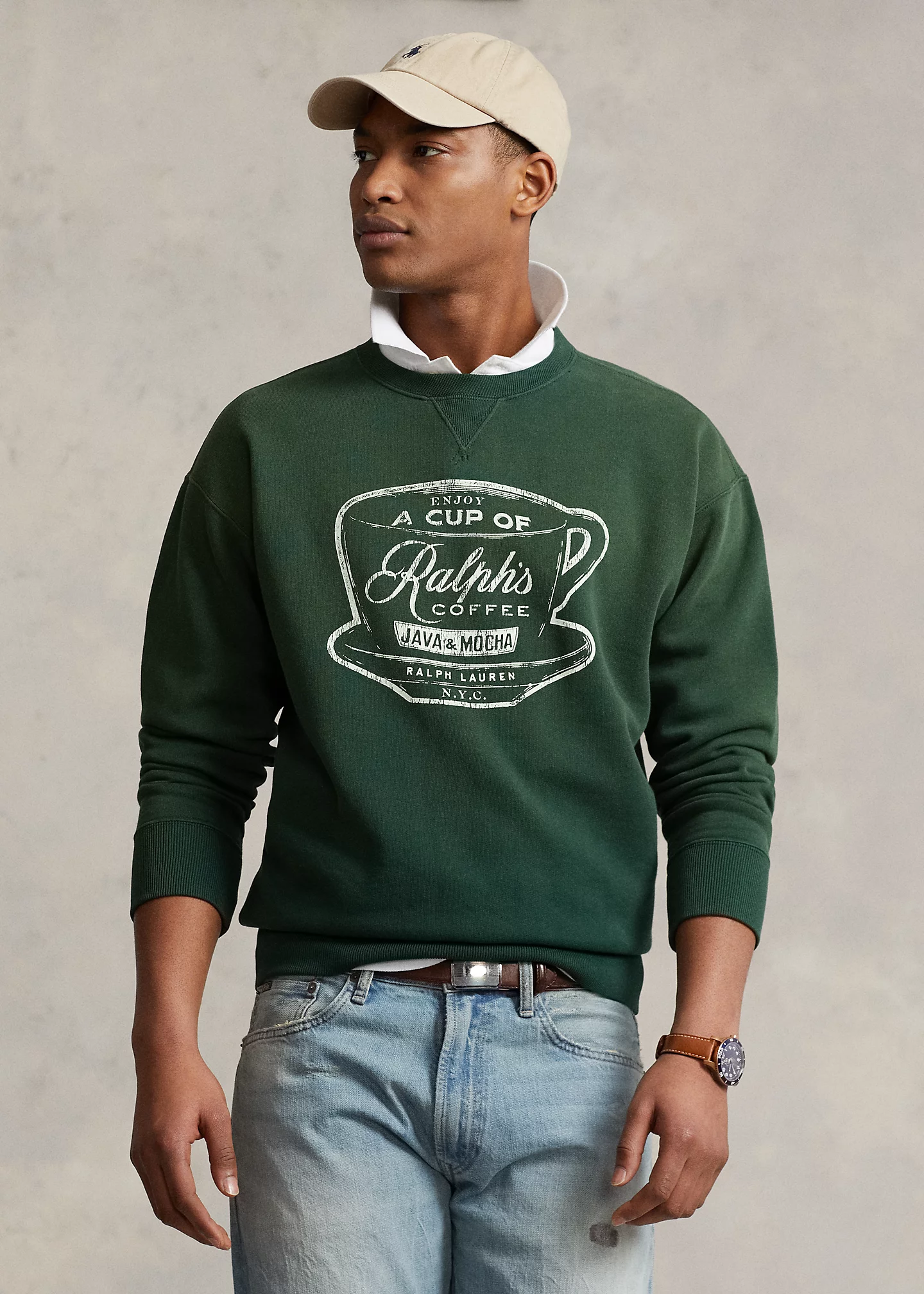 Ralph��s Coffee Crewneck Sweatshirt