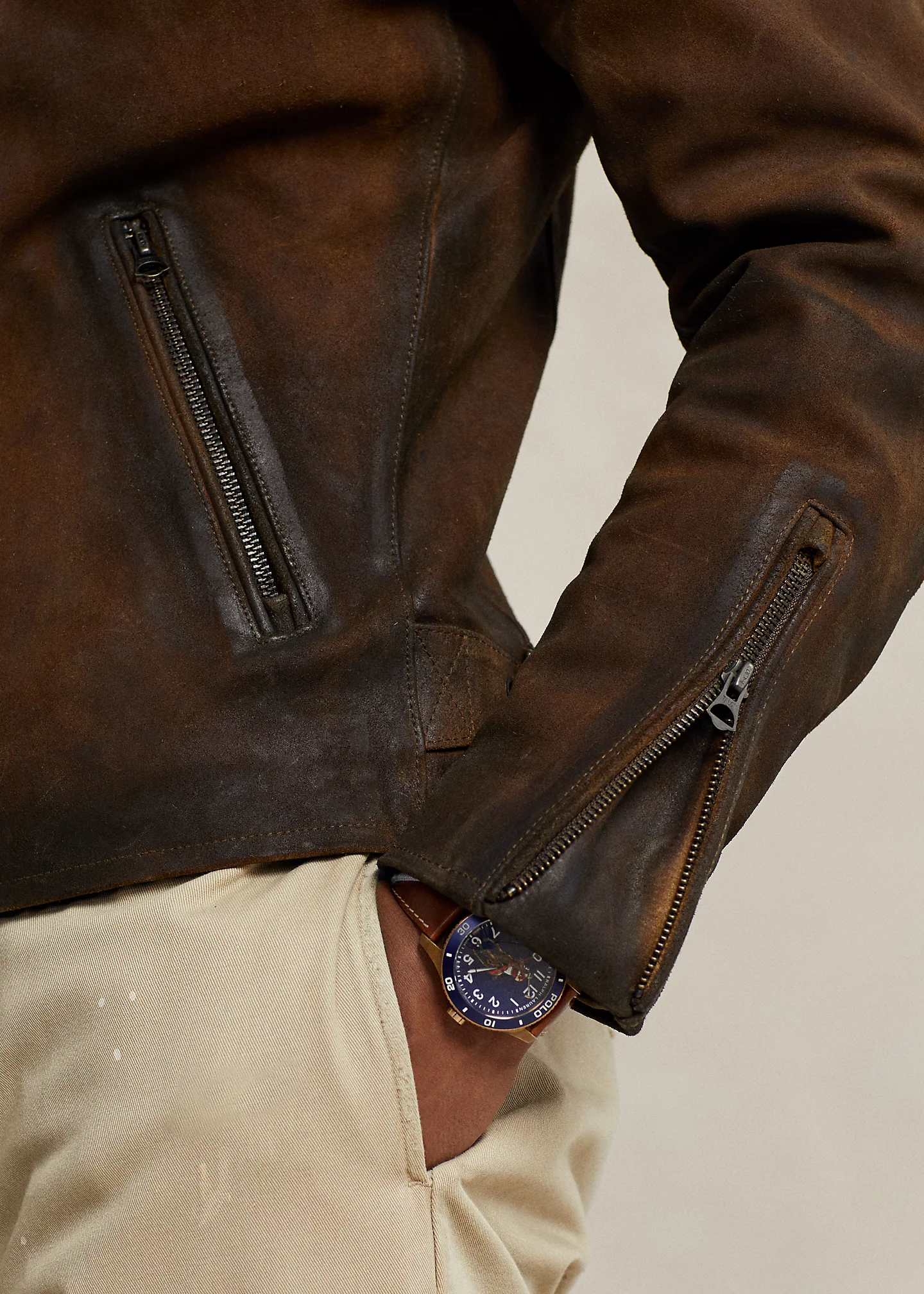 Roughout Suede Café Racer Jacket