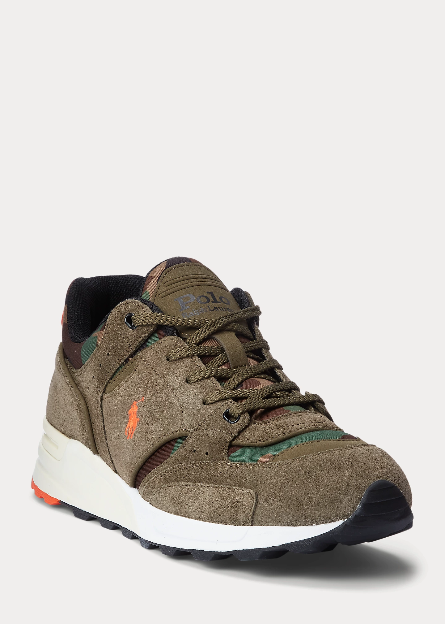 Trackster 200 Suede & Camo Twill Sneaker