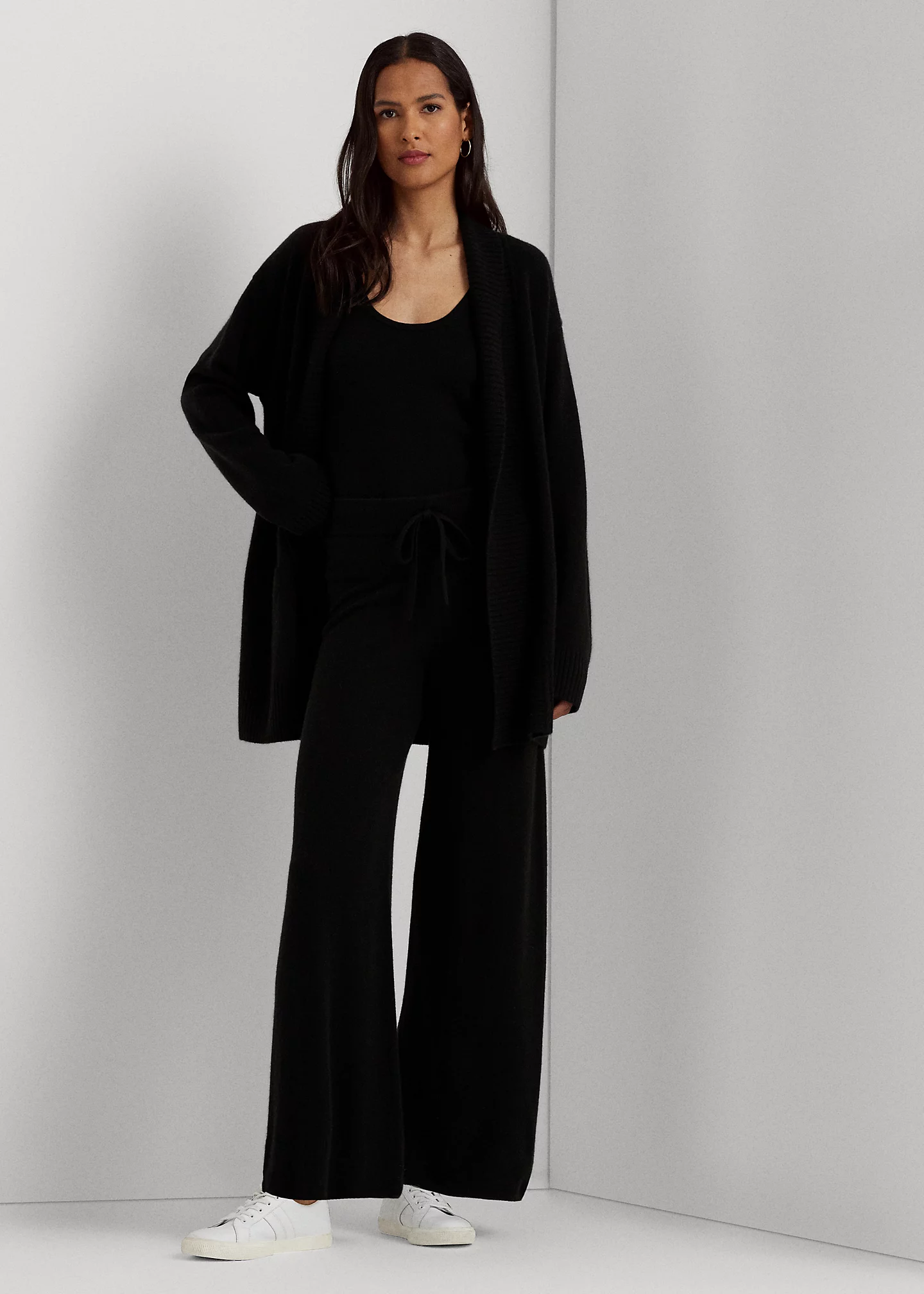 Washable Cashmere Wide-Leg Pant