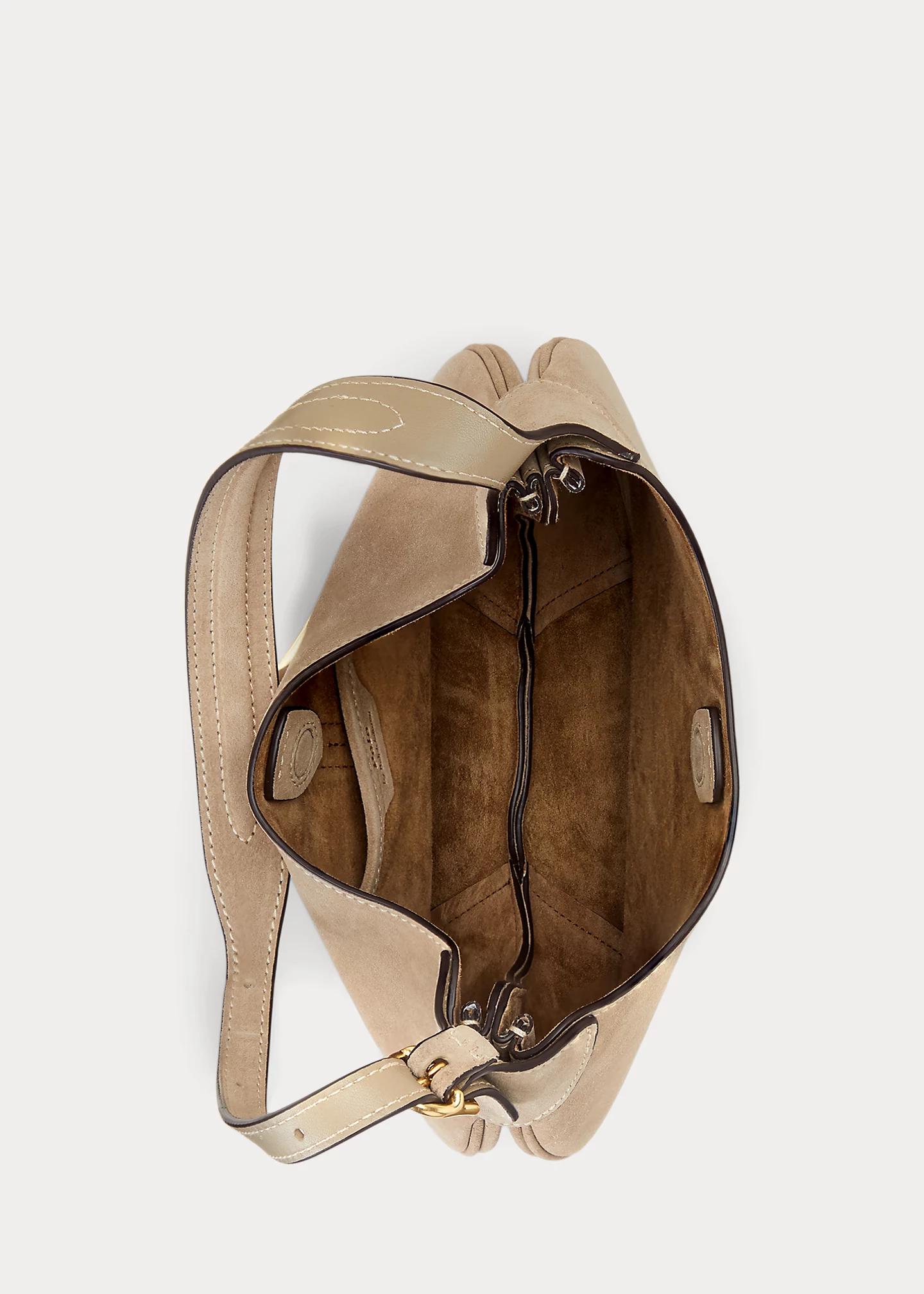 Polo ID Suede Small Shoulder Bag