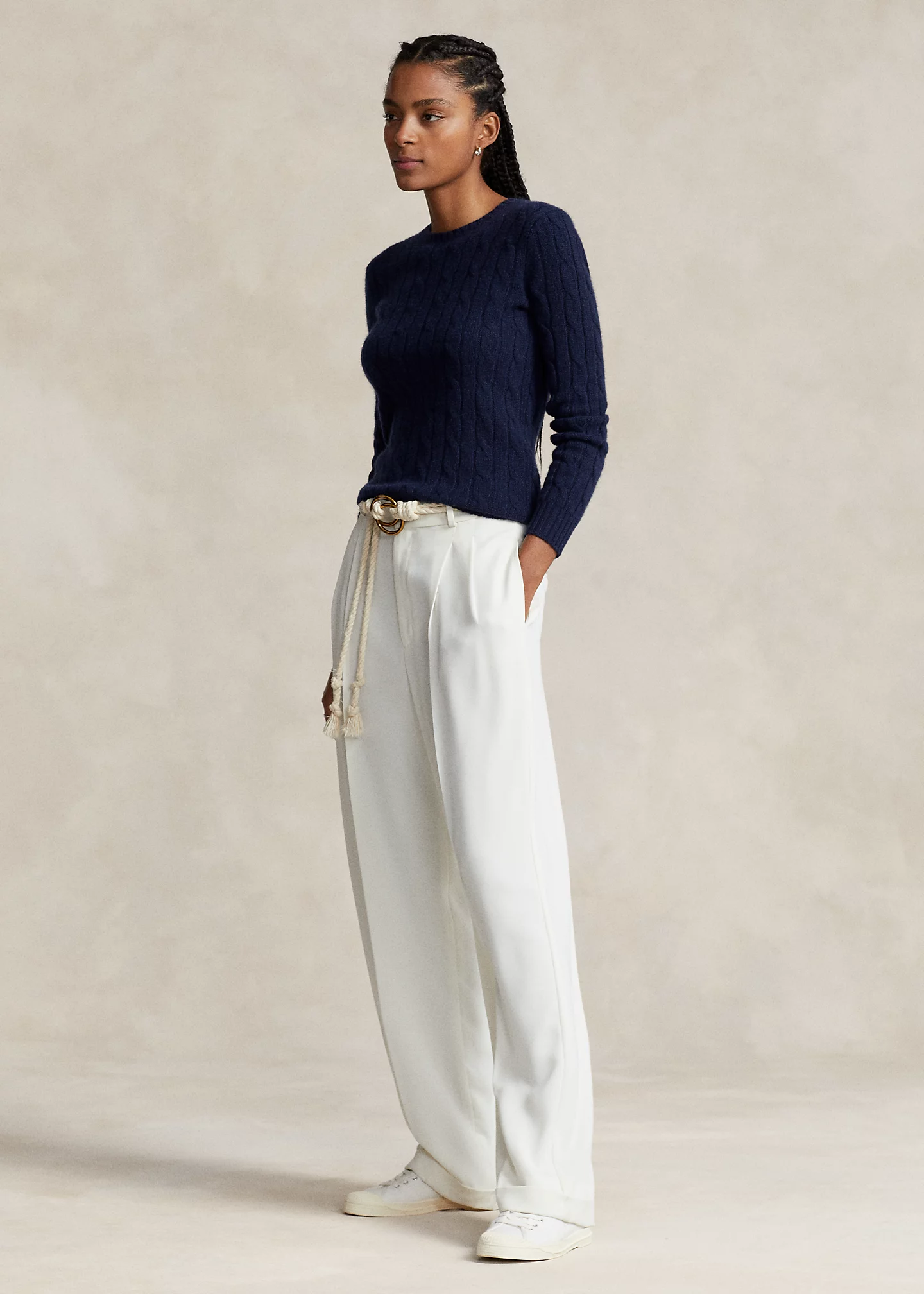 Cable-Knit Cashmere Sweater