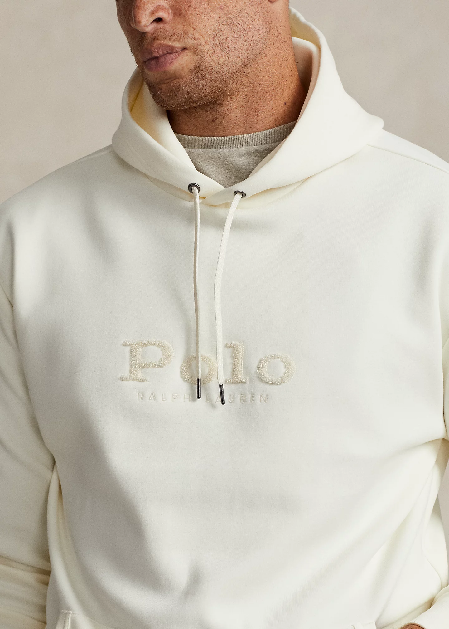 Logo Big Pony Double-Knit Hoodie